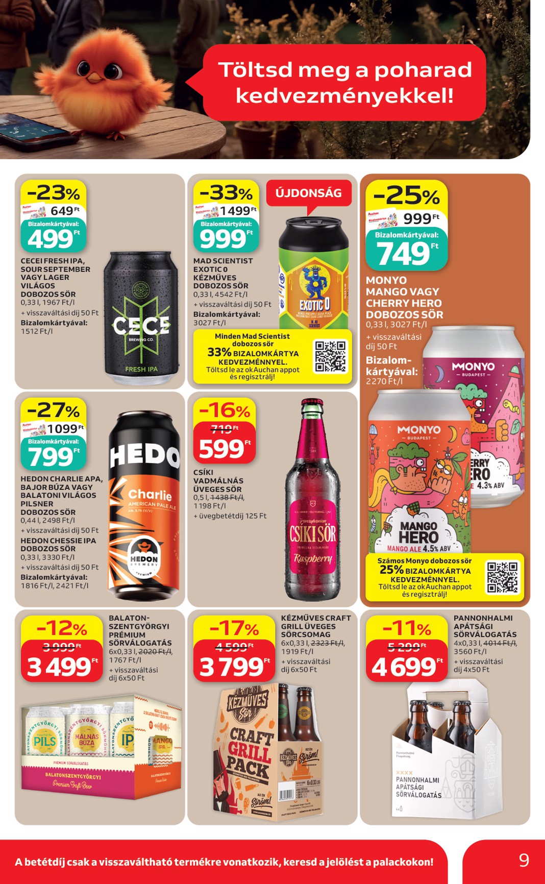 auchan - Aktuális Auchan Hipermarket - Grill ajánlataink szórólap érvényes csütörtöktől 2026.06.18.-től szerdától 2026.06.24.-ig - page: 9