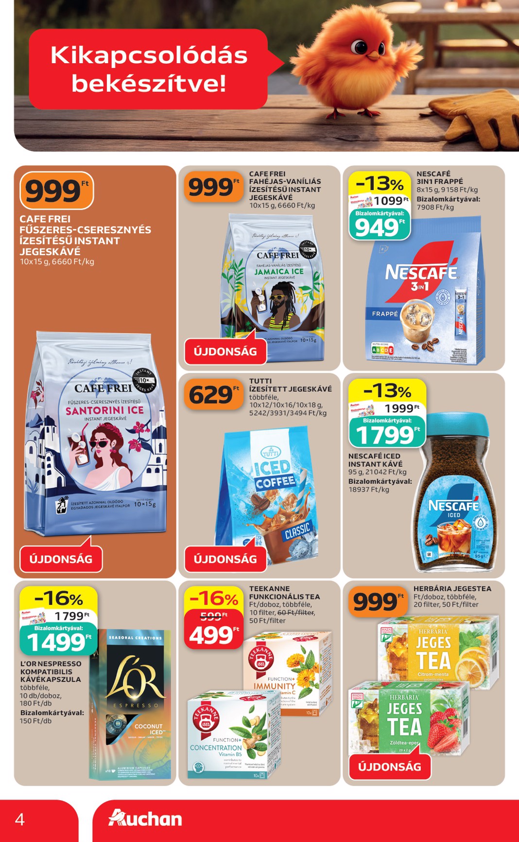 auchan - Aktuális Auchan Hipermarket - Grill ajánlataink szórólap érvényes csütörtöktől 2026.06.18.-től szerdától 2026.06.24.-ig - page: 4