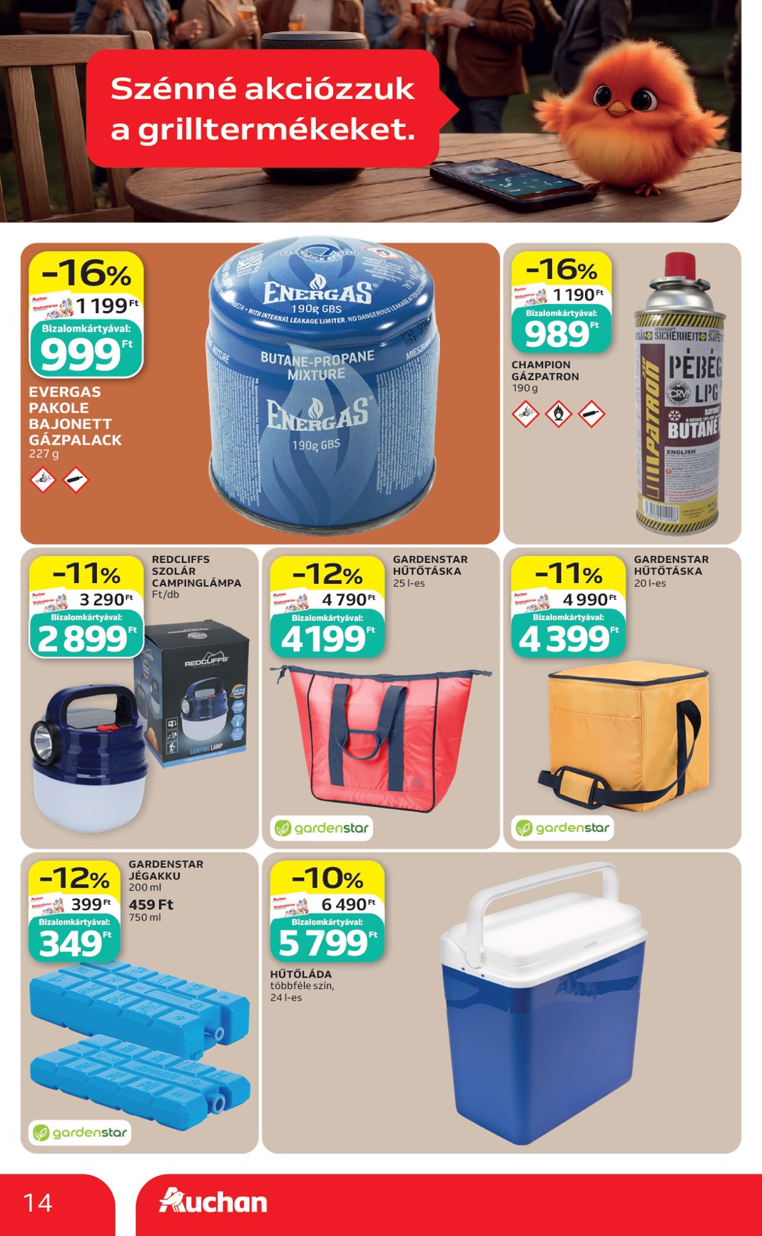 auchan - Aktuális Auchan Hipermarket - Grill ajánlataink szórólap érvényes csütörtöktől 2026.06.18.-től szerdától 2026.06.24.-ig - page: 14