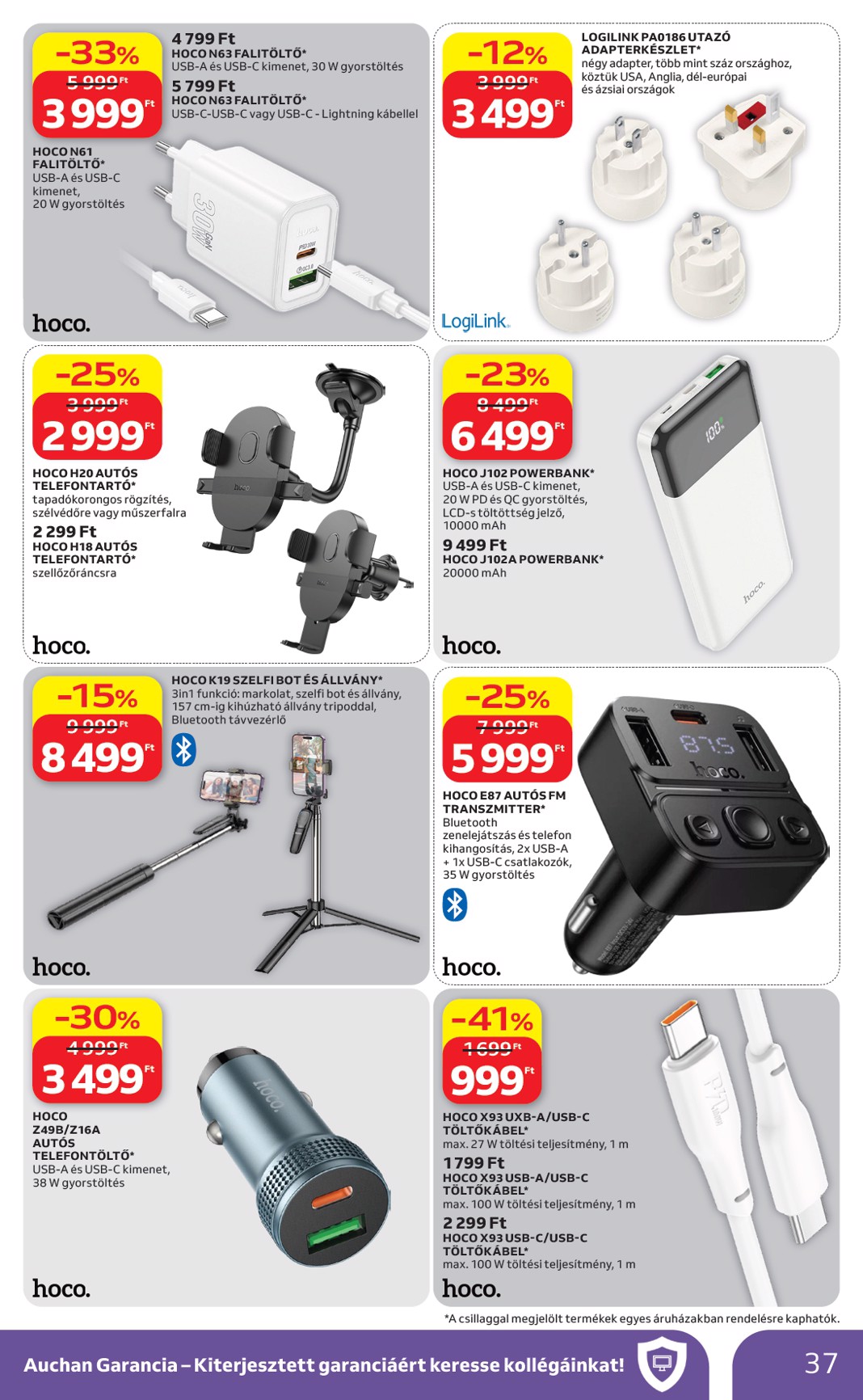auchan - Aktuális Auchan Hipermarket szórólap érvényes csütörtöktől 2026.06.18.-től szerdától 2026.06.24.-ig - page: 37