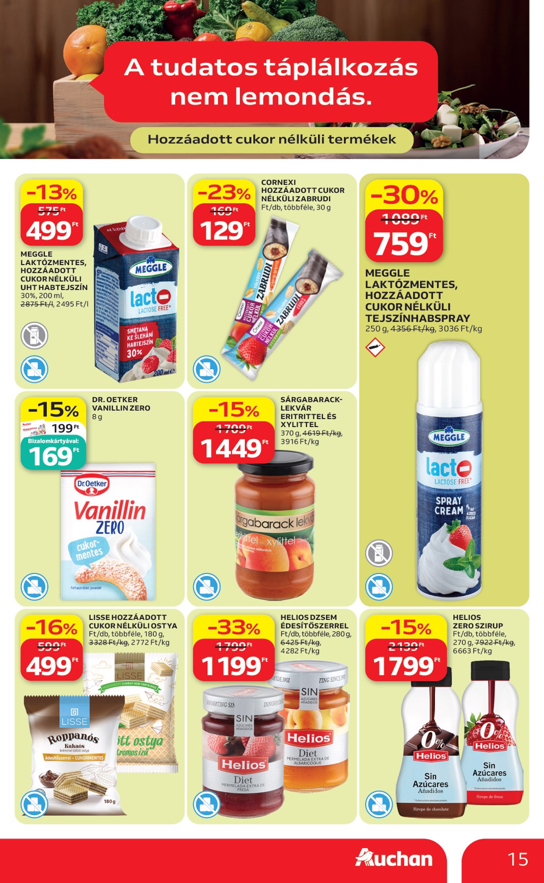 auchan - Aktuális Auchan Hipermarket szórólap érvényes csütörtöktől 2026.06.18.-től szerdától 2026.06.24.-ig - page: 15