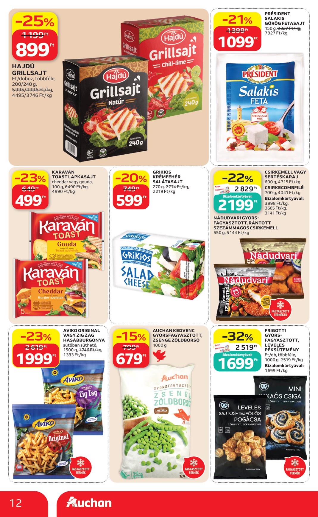 auchan - Aktuális Auchan Hipermarket szórólap érvényes csütörtöktől 2026.06.18.-től szerdától 2026.06.24.-ig - page: 12