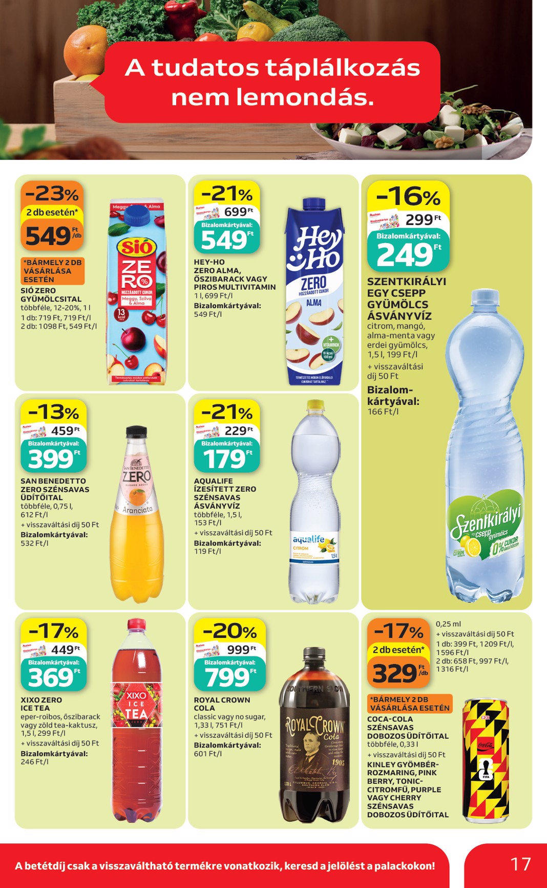 auchan - Aktuális Auchan Hipermarket szórólap érvényes csütörtöktől 2026.06.18.-től szerdától 2026.06.24.-ig - page: 17