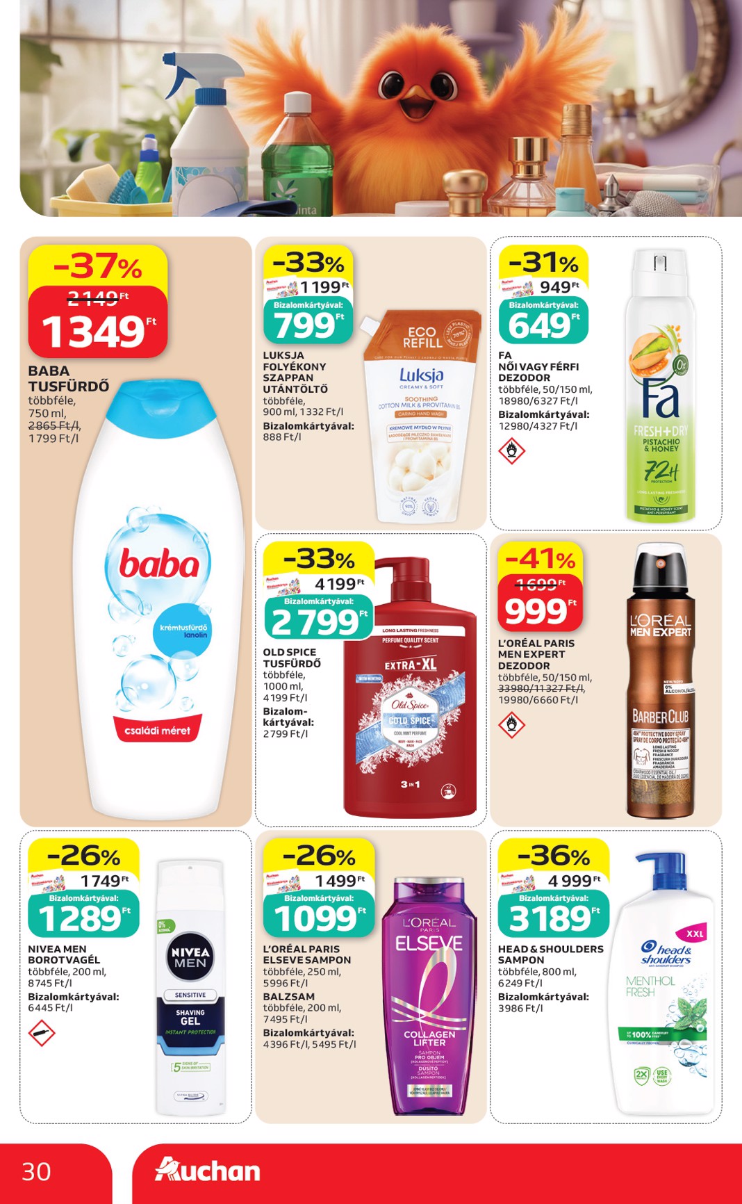 auchan - Aktuális Auchan Hipermarket szórólap érvényes csütörtöktől 2026.06.18.-től szerdától 2026.06.24.-ig - page: 30