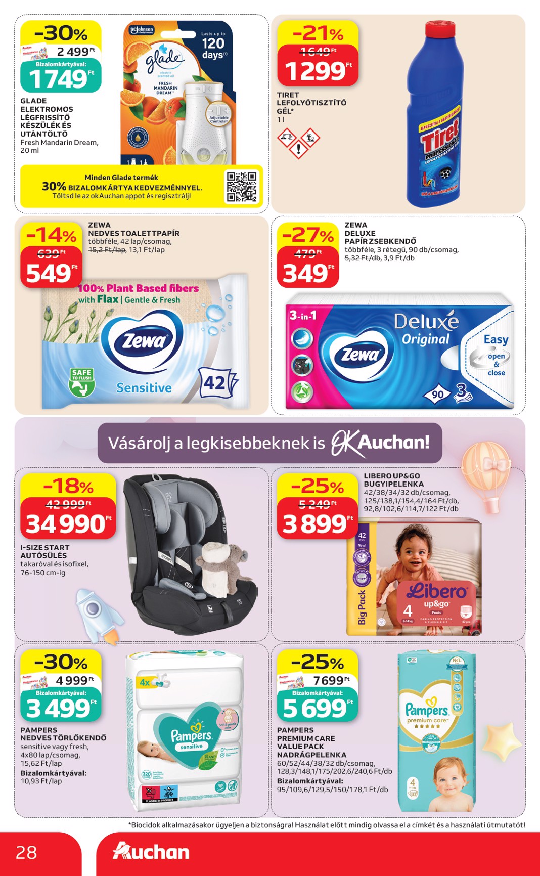 auchan - Aktuális Auchan Hipermarket szórólap érvényes csütörtöktől 2026.06.18.-től szerdától 2026.06.24.-ig - page: 28