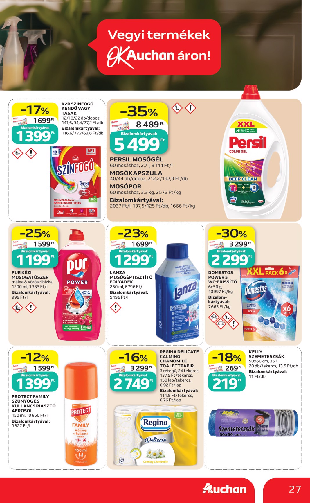 auchan - Aktuális Auchan Hipermarket szórólap érvényes csütörtöktől 2026.06.18.-től szerdától 2026.06.24.-ig - page: 27