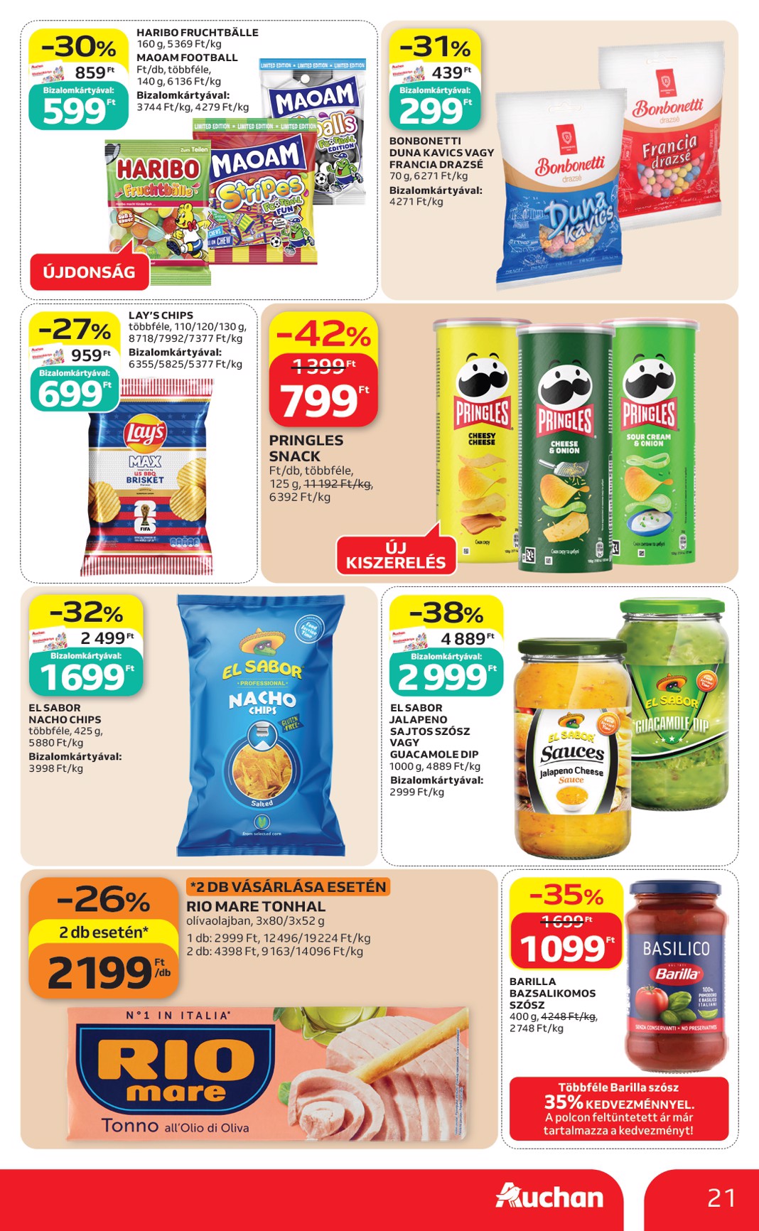 auchan - Aktuális Auchan Hipermarket szórólap érvényes csütörtöktől 2026.06.18.-től szerdától 2026.06.24.-ig - page: 21