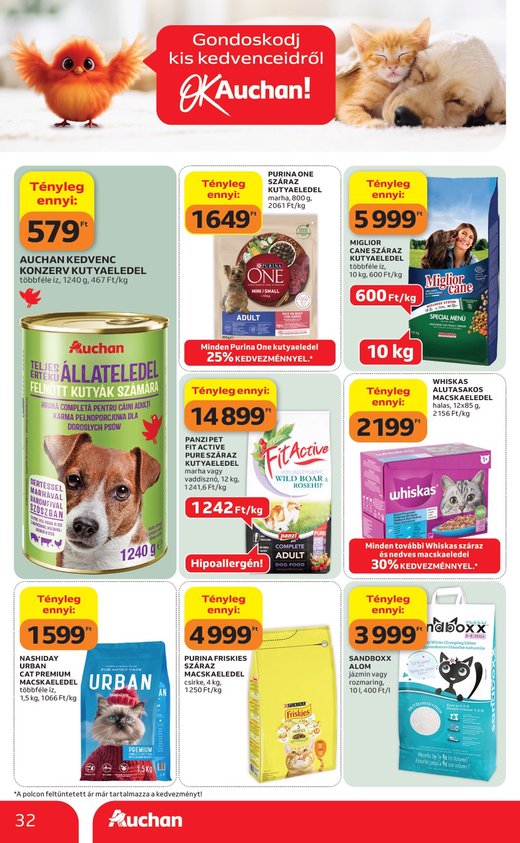 auchan - Aktuális Auchan Hipermarket szórólap érvényes csütörtöktől 2026.06.18.-től szerdától 2026.06.24.-ig - page: 32