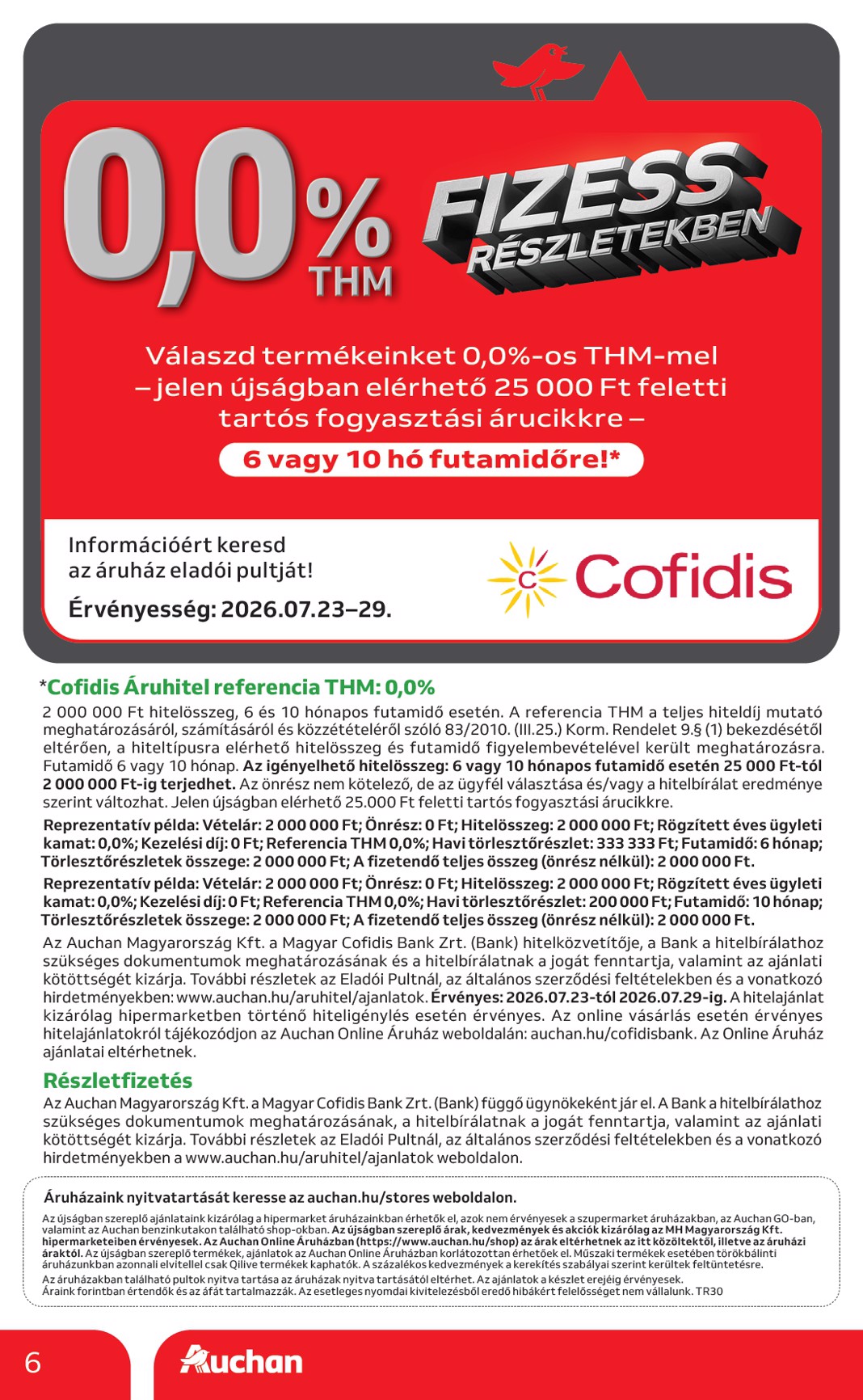 auchan - A jövőbeli Auchan - Lego ajánlataink akciós újság csütörtöktől 2026.07.23.-tól szerdától 2026.07.29.-ig érvényes. - page: 6