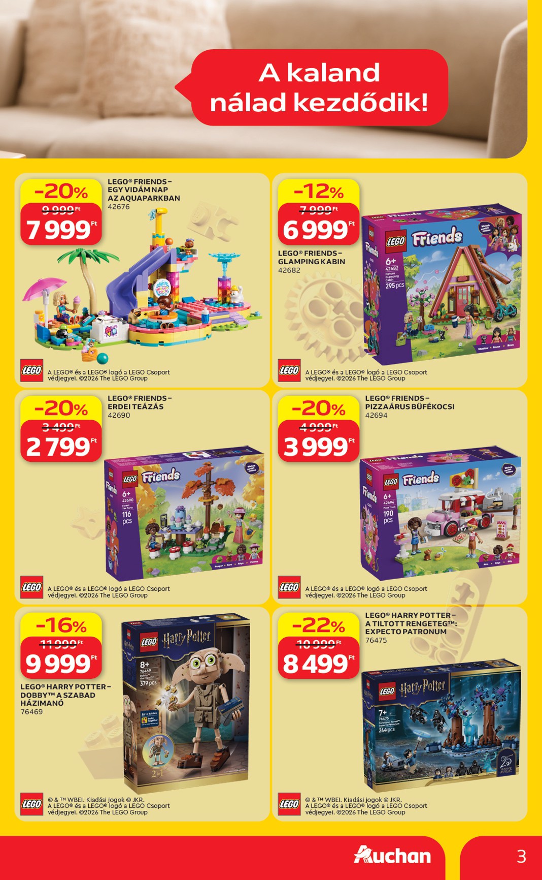 auchan - A jövőbeli Auchan - Lego ajánlataink akciós újság csütörtöktől 2026.07.23.-tól szerdától 2026.07.29.-ig érvényes. - page: 3