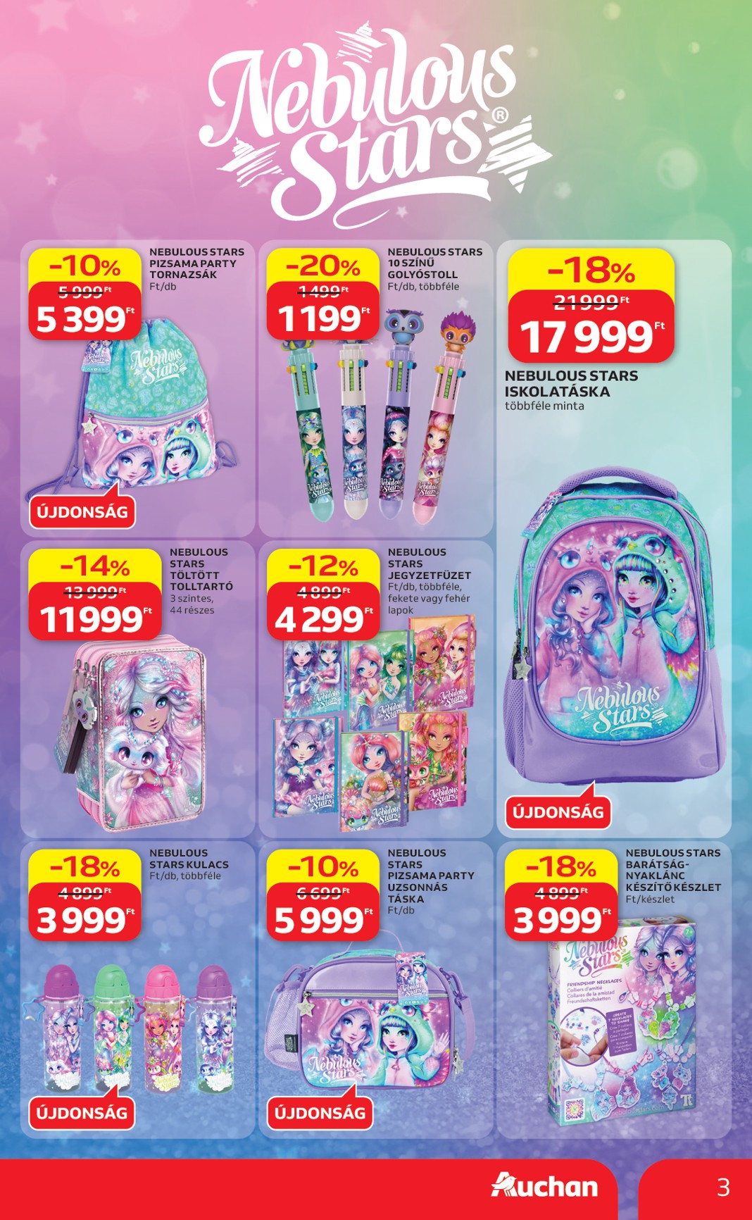 auchan - A jövőbeli Auchan - Iskolakezdés ajánlataink akciós újság csütörtöktől 2026.07.23.-tól szerdától 2026.07.29.-ig érvényes. - page: 3
