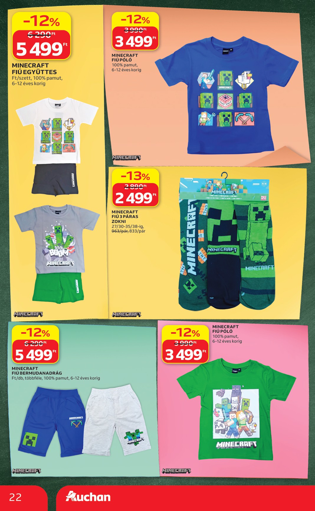 auchan - A jövőbeli Auchan - Iskolakezdés ajánlataink akciós újság csütörtöktől 2026.07.23.-tól szerdától 2026.07.29.-ig érvényes. - page: 22