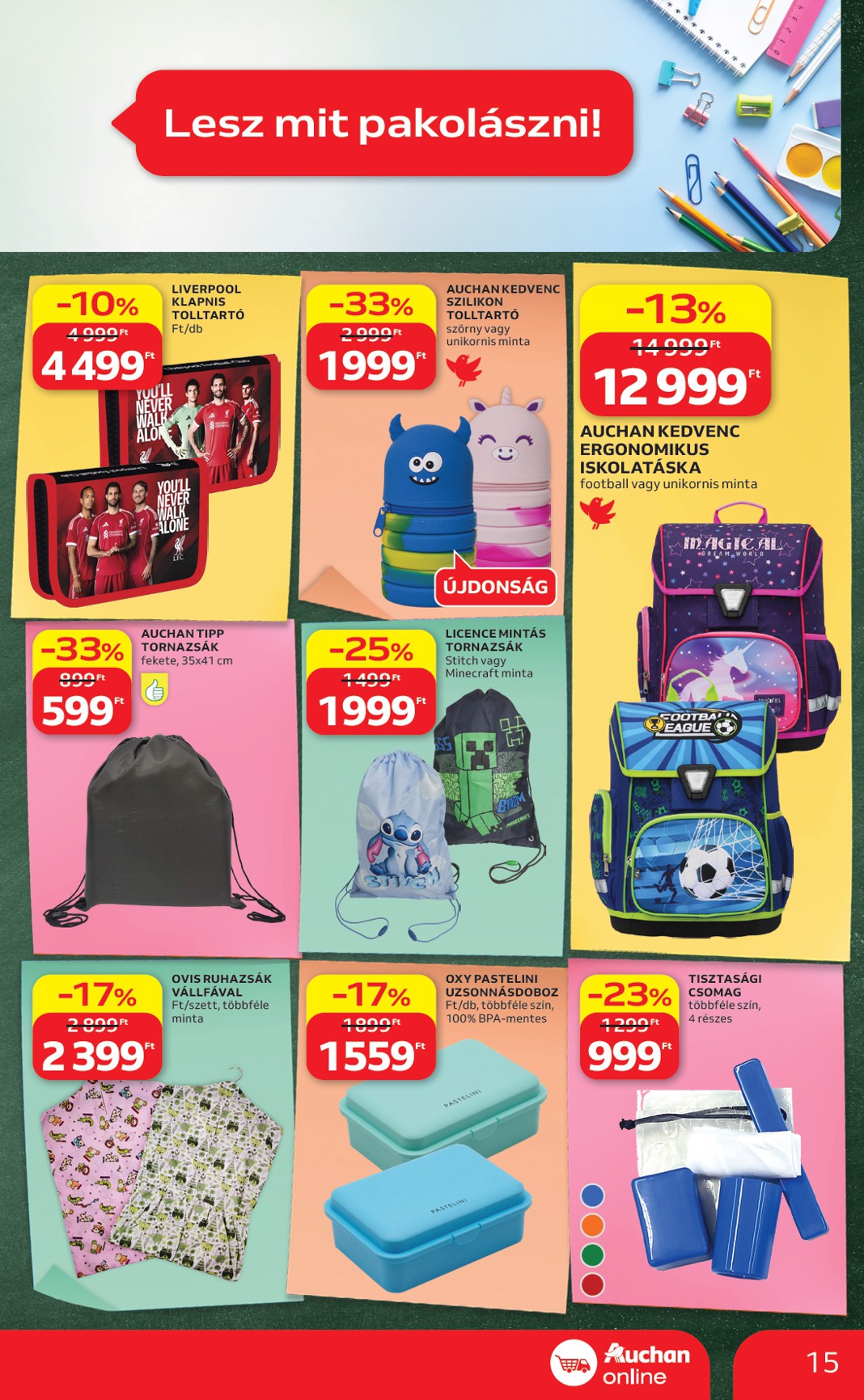 auchan - A jövőbeli Auchan - Heti Szupermarket ajánlataink - Szupermarket akciós újság szerdától 2026.07.22.-tól szerdától 2026.07.29.-ig érvényes. - page: 15