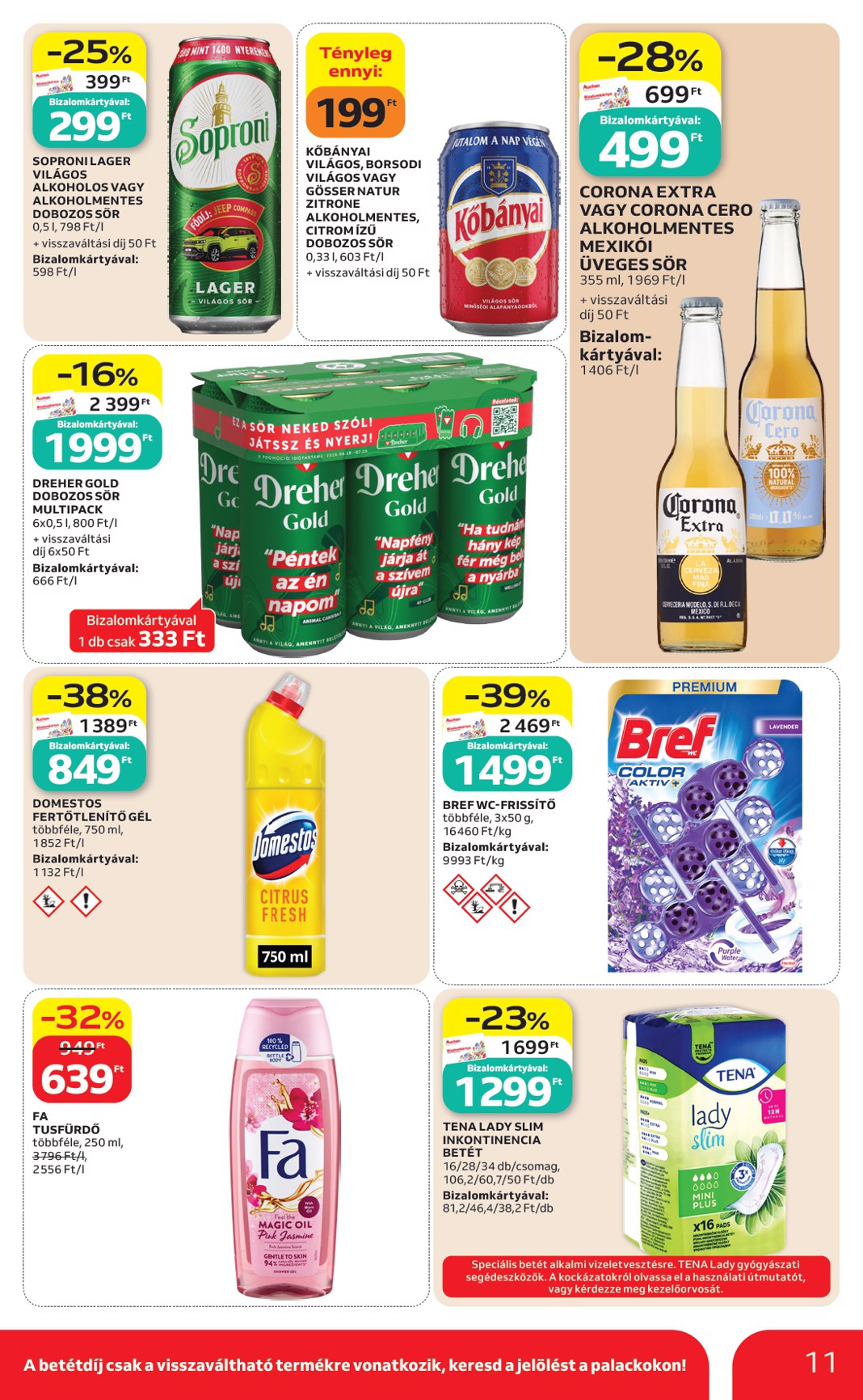 auchan - A jövőbeli Auchan - Heti Szupermarket ajánlataink - Szupermarket akciós újság szerdától 2026.07.22.-tól szerdától 2026.07.29.-ig érvényes. - page: 11