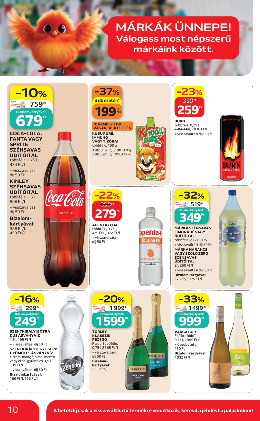 auchan - A jövőbeli Auchan - Heti Szupermarket ajánlataink - Szupermarket akciós újság szerdától 2026.07.22.-tól szerdától 2026.07.29.-ig érvényes. - page: 10