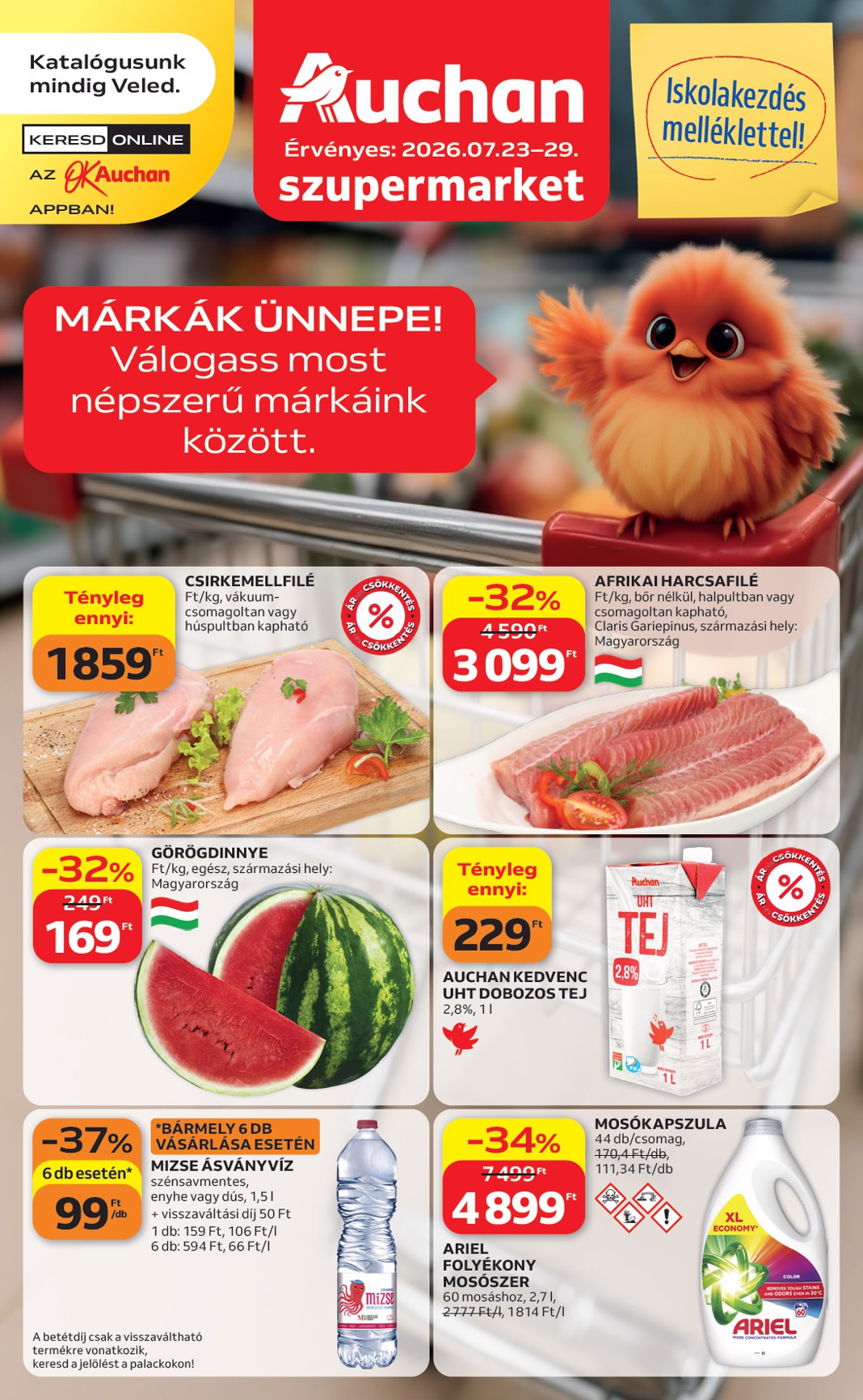 auchan - A jövőbeli Auchan - Heti Szupermarket ajánlataink - Szupermarket akciós újság szerdától 2026.07.22.-tól szerdától 2026.07.29.-ig érvényes.