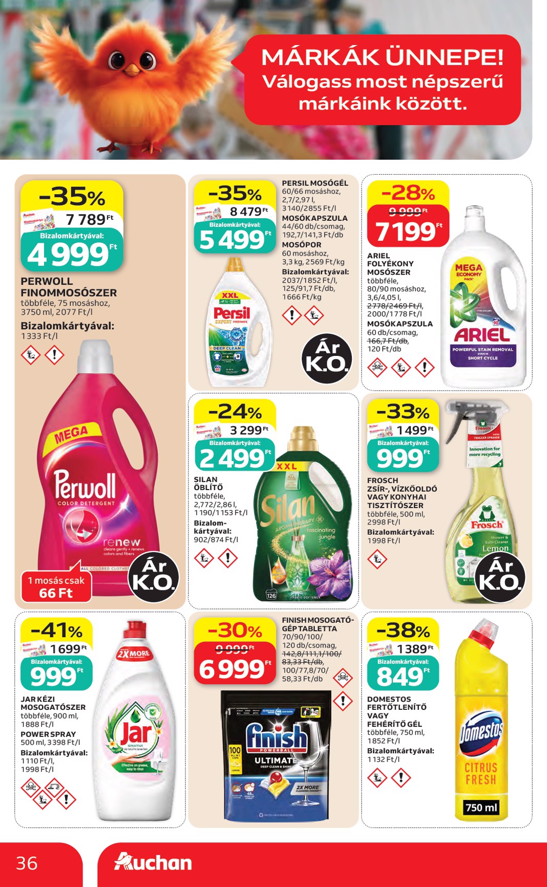 auchan - A jövőbeli Auchan hipermarket akciós újság csütörtöktől 2026.07.23.-tól szerdától 2026.07.29.-ig érvényes. - page: 36
