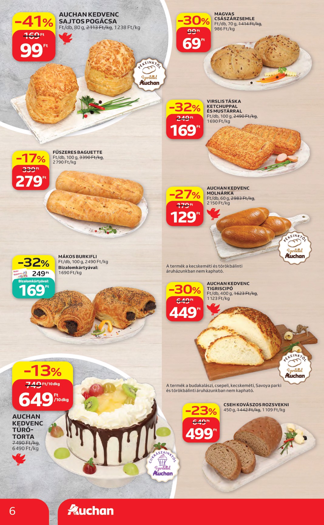auchan - A jövőbeli Auchan hipermarket akciós újság csütörtöktől 2026.07.23.-tól szerdától 2026.07.29.-ig érvényes. - page: 6