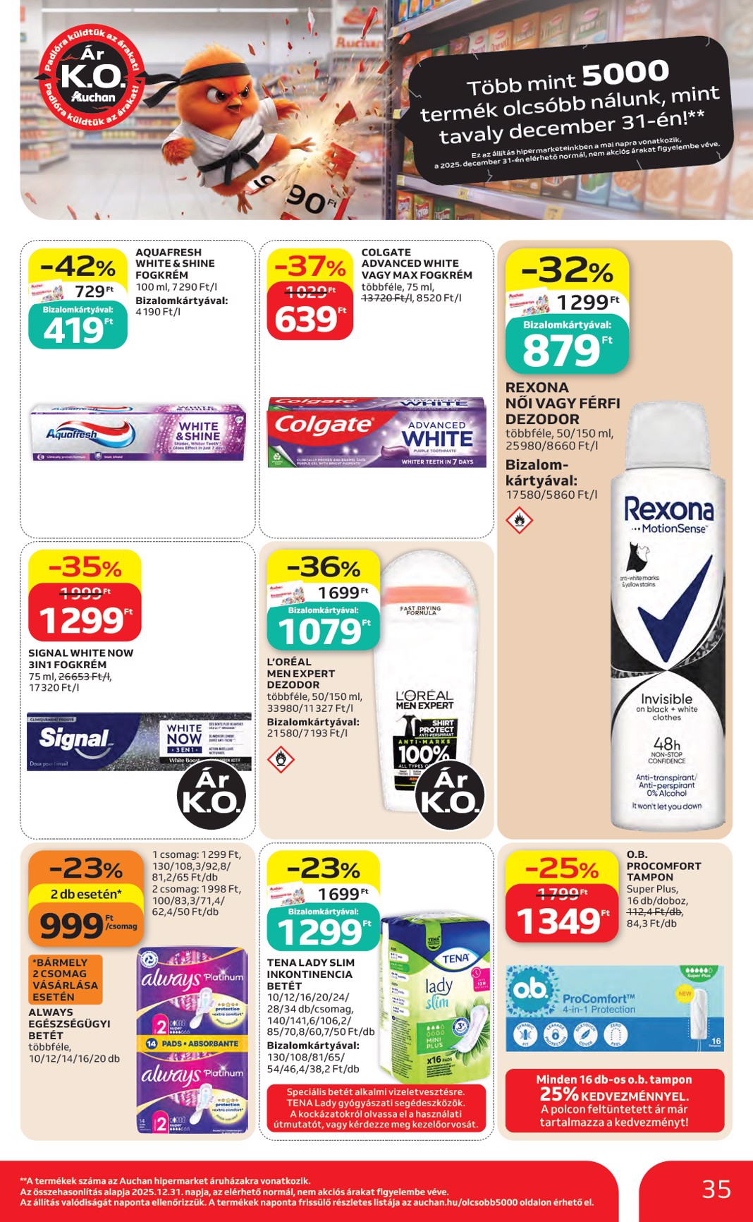 auchan - A jövőbeli Auchan hipermarket akciós újság csütörtöktől 2026.07.23.-tól szerdától 2026.07.29.-ig érvényes. - page: 35