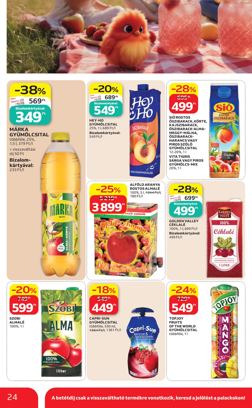 auchan - A jövőbeli Auchan hipermarket akciós újság csütörtöktől 2026.07.23.-tól szerdától 2026.07.29.-ig érvényes. - page: 24