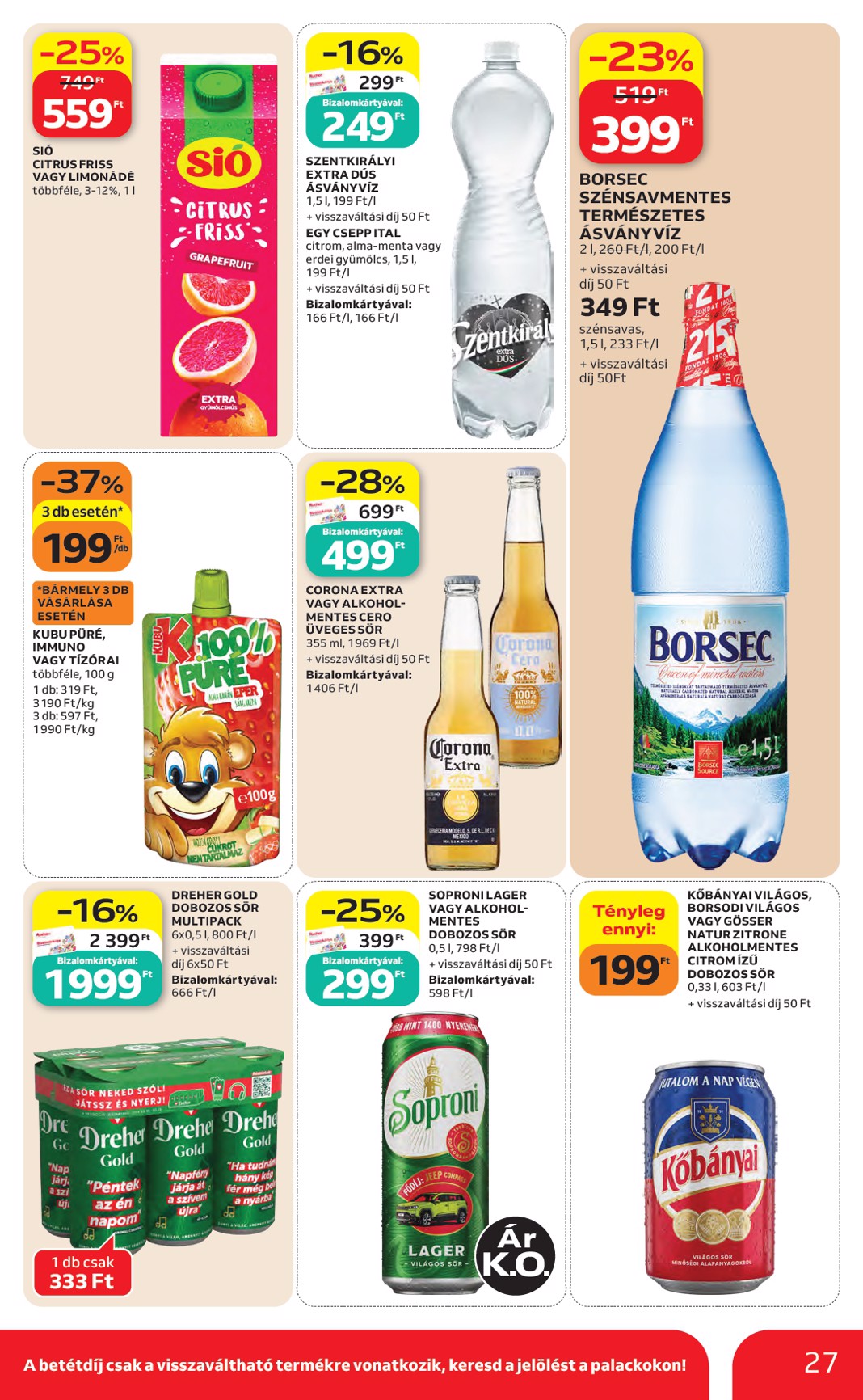 auchan - A jövőbeli Auchan hipermarket akciós újság csütörtöktől 2026.07.23.-tól szerdától 2026.07.29.-ig érvényes. - page: 27