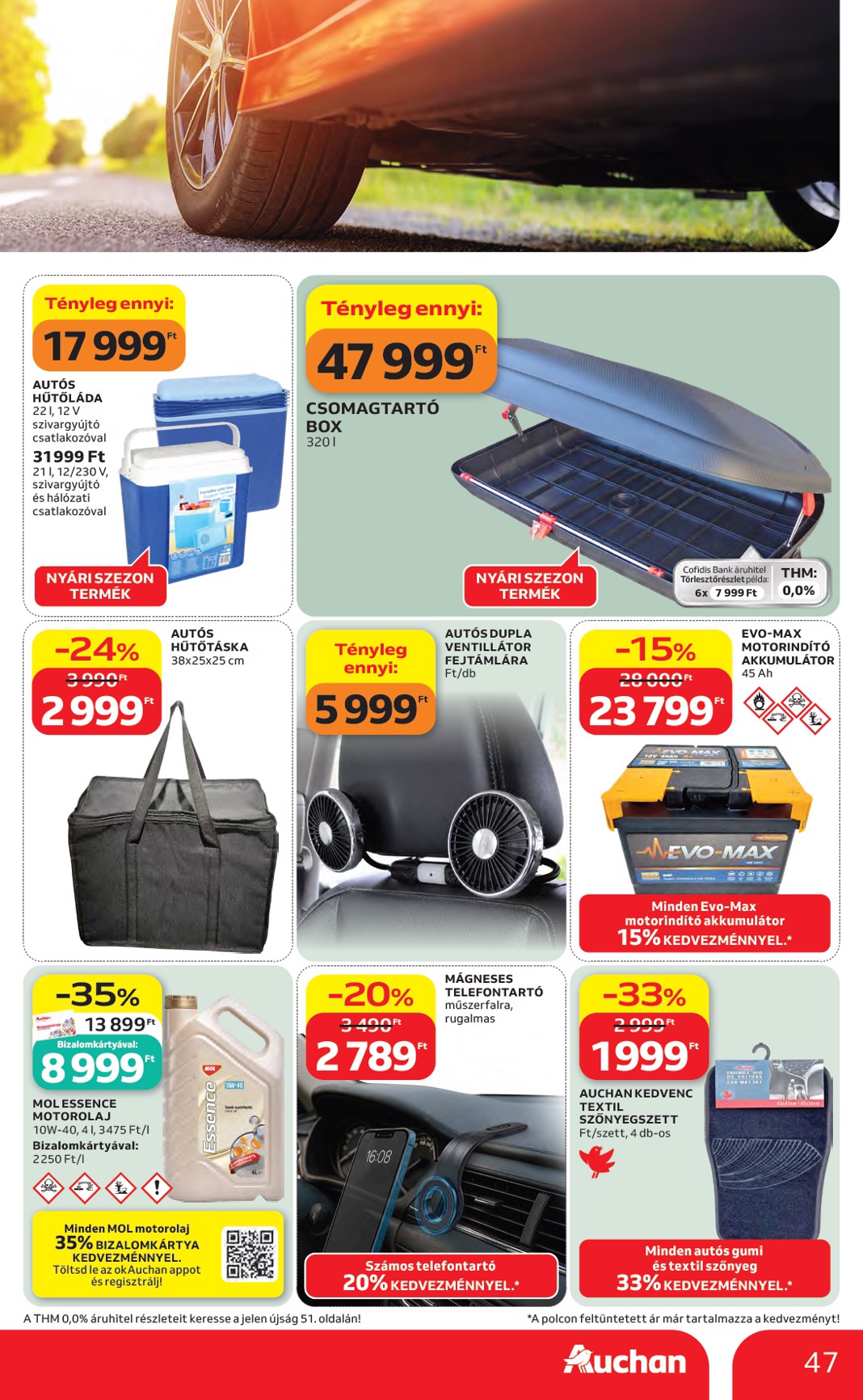 auchan - A jövőbeli Auchan hipermarket akciós újság csütörtöktől 2026.07.23.-tól szerdától 2026.07.29.-ig érvényes. - page: 47