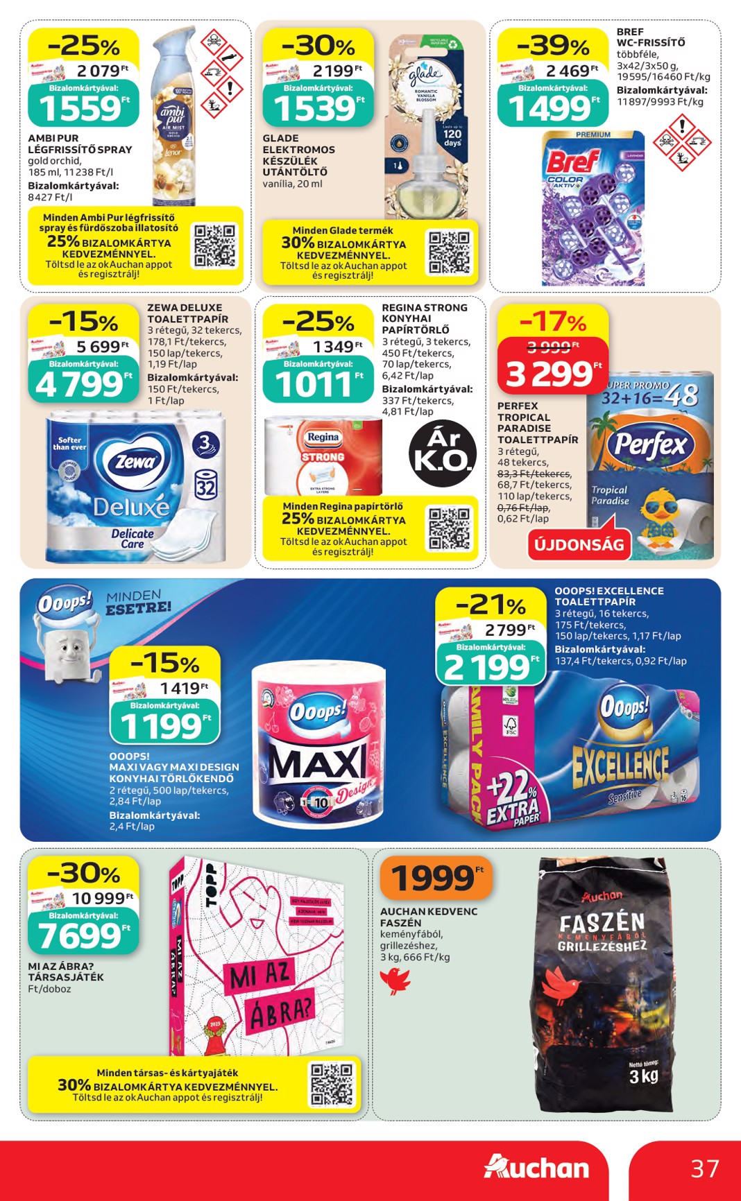 auchan - A jövőbeli Auchan hipermarket akciós újság csütörtöktől 2026.07.23.-tól szerdától 2026.07.29.-ig érvényes. - page: 37