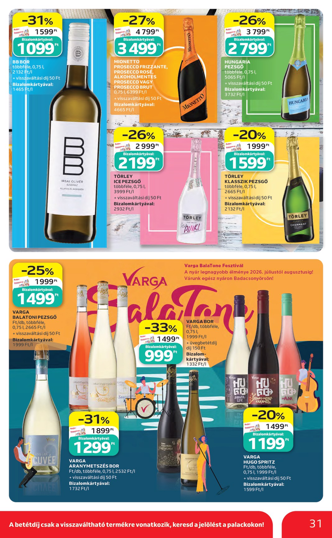 auchan - A jövőbeli Auchan hipermarket akciós újság csütörtöktől 2026.07.23.-tól szerdától 2026.07.29.-ig érvényes. - page: 31