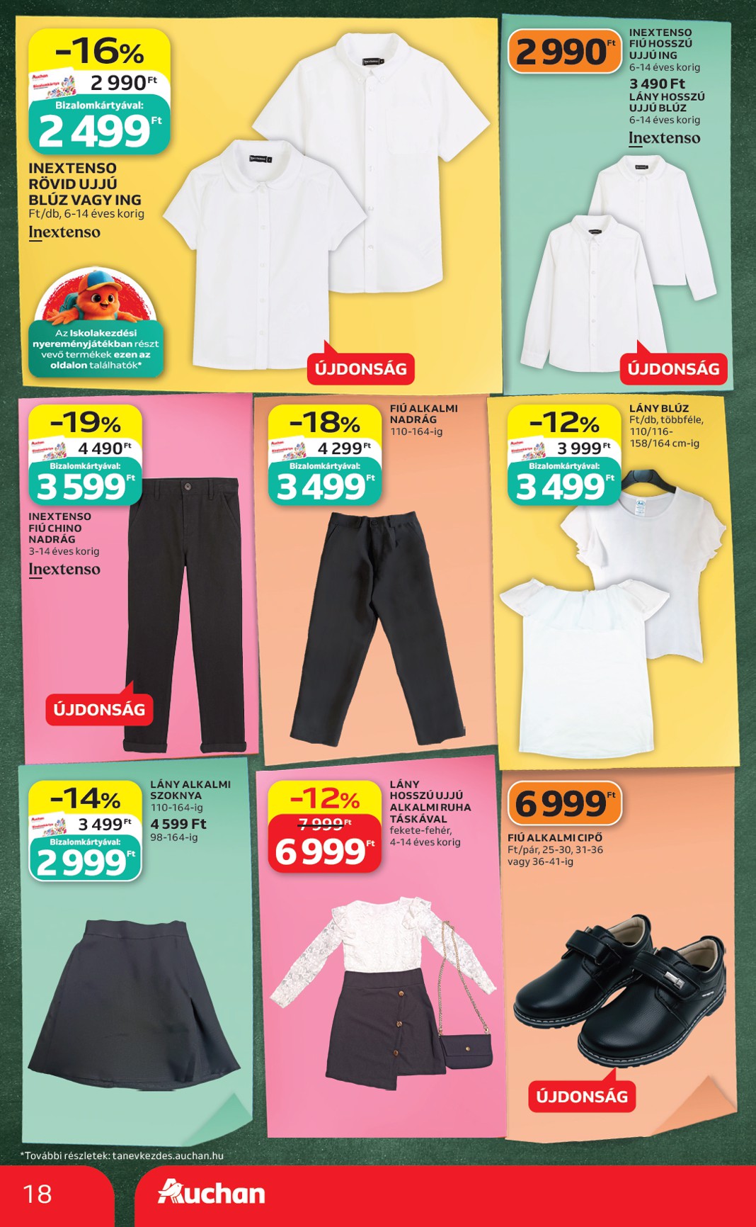 auchan - A jövőbeli Auchan - Iskolakezdés ajánlataink akciós újság csütörtöktől 2026.07.30.-tól szerdától 2026.08.05.-ig érvényes. - page: 18