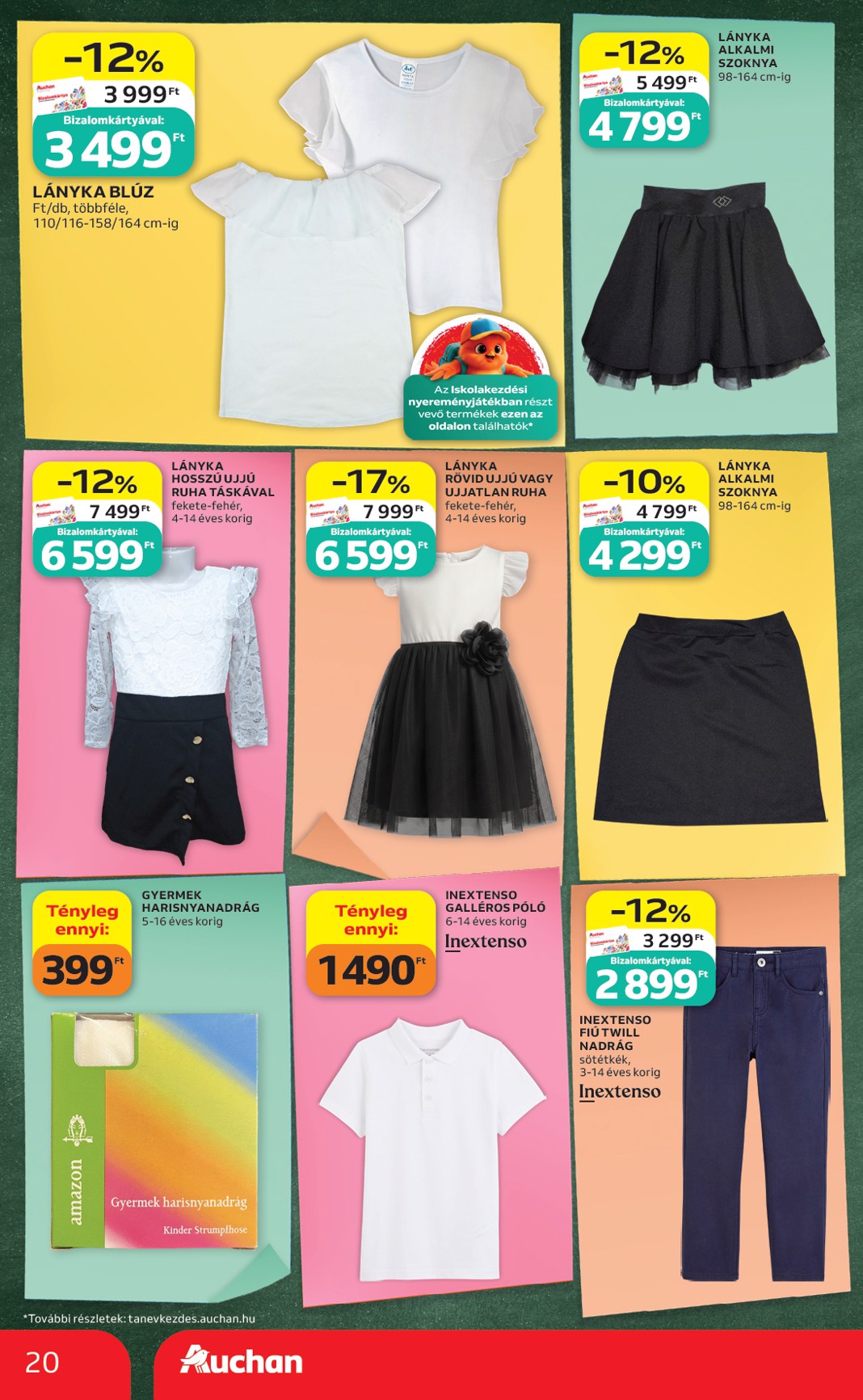 auchan - A jövőbeli Auchan - Iskolakezdés ajánlataink akciós újság csütörtöktől 2026.07.30.-tól szerdától 2026.08.05.-ig érvényes. - page: 20