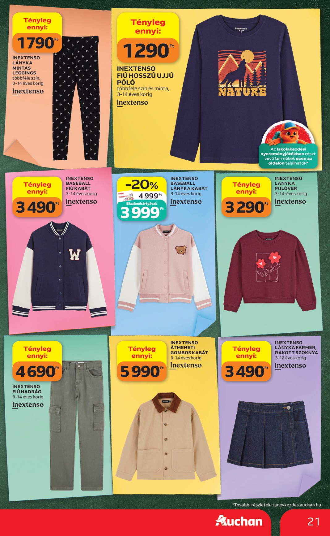 auchan - A jövőbeli Auchan - Iskolakezdés ajánlataink akciós újság csütörtöktől 2026.07.30.-tól szerdától 2026.08.05.-ig érvényes. - page: 21