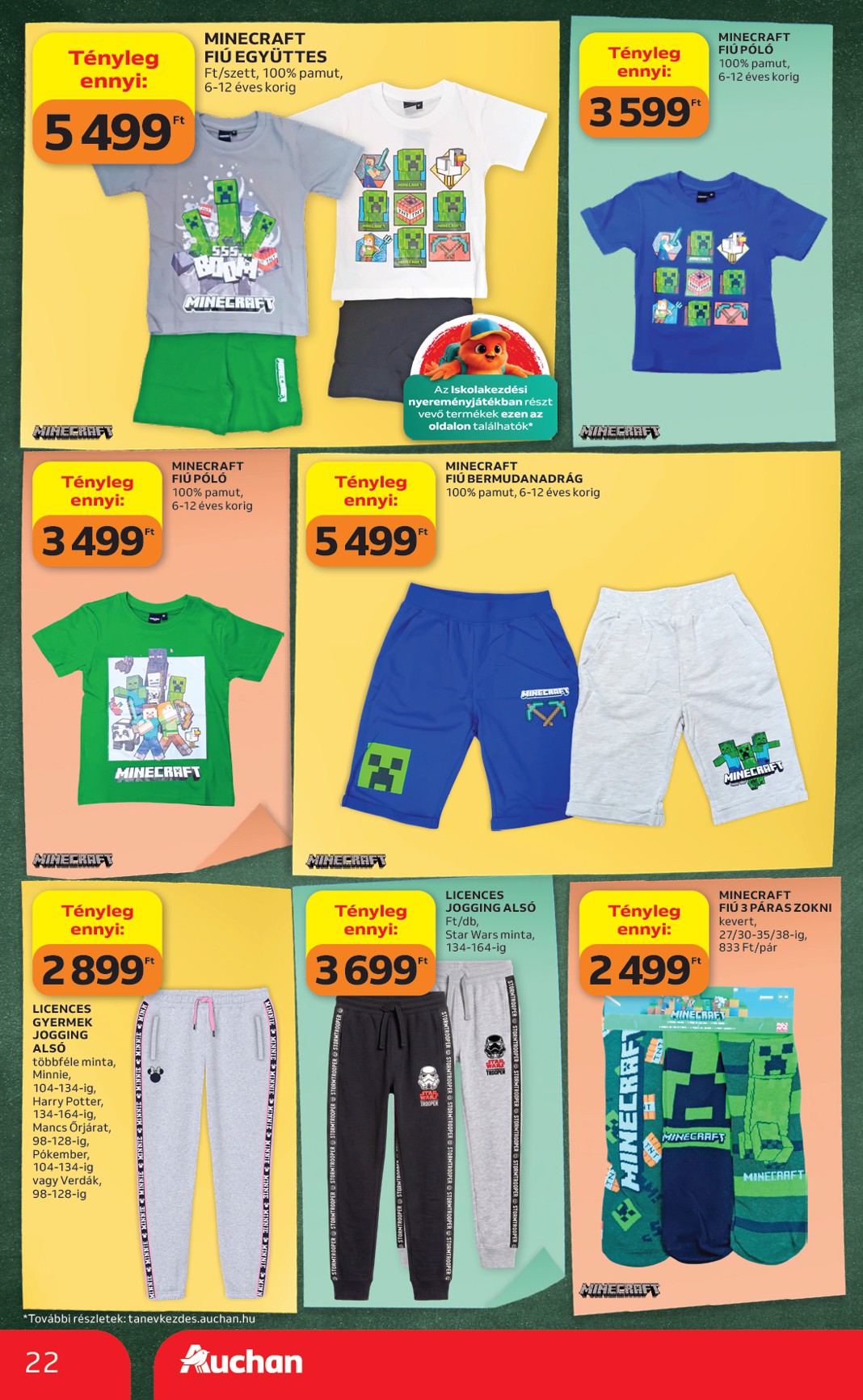 auchan - A jövőbeli Auchan - Iskolakezdés ajánlataink akciós újság csütörtöktől 2026.07.30.-tól szerdától 2026.08.05.-ig érvényes. - page: 22
