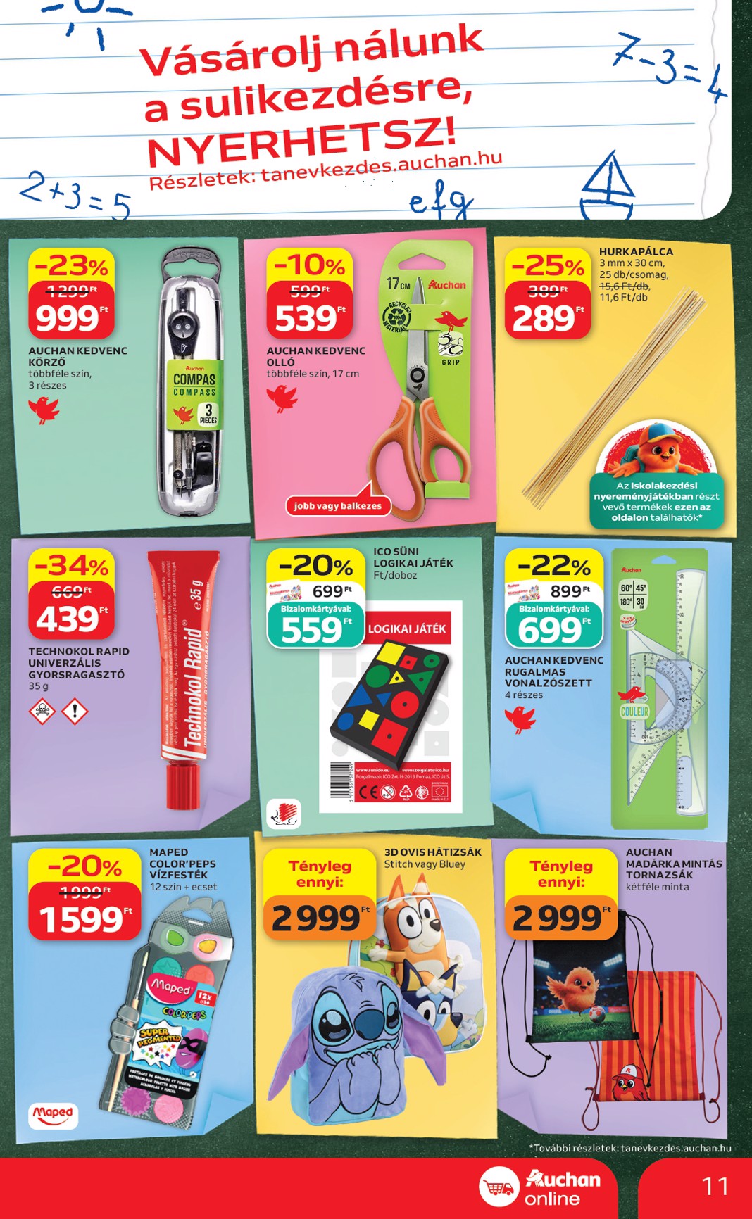 auchan - A jövőbeli Auchan szupermarket akciós újság csütörtöktől 2026.07.30.-tól szerdától 2026.08.05.-ig érvényes. - page: 11