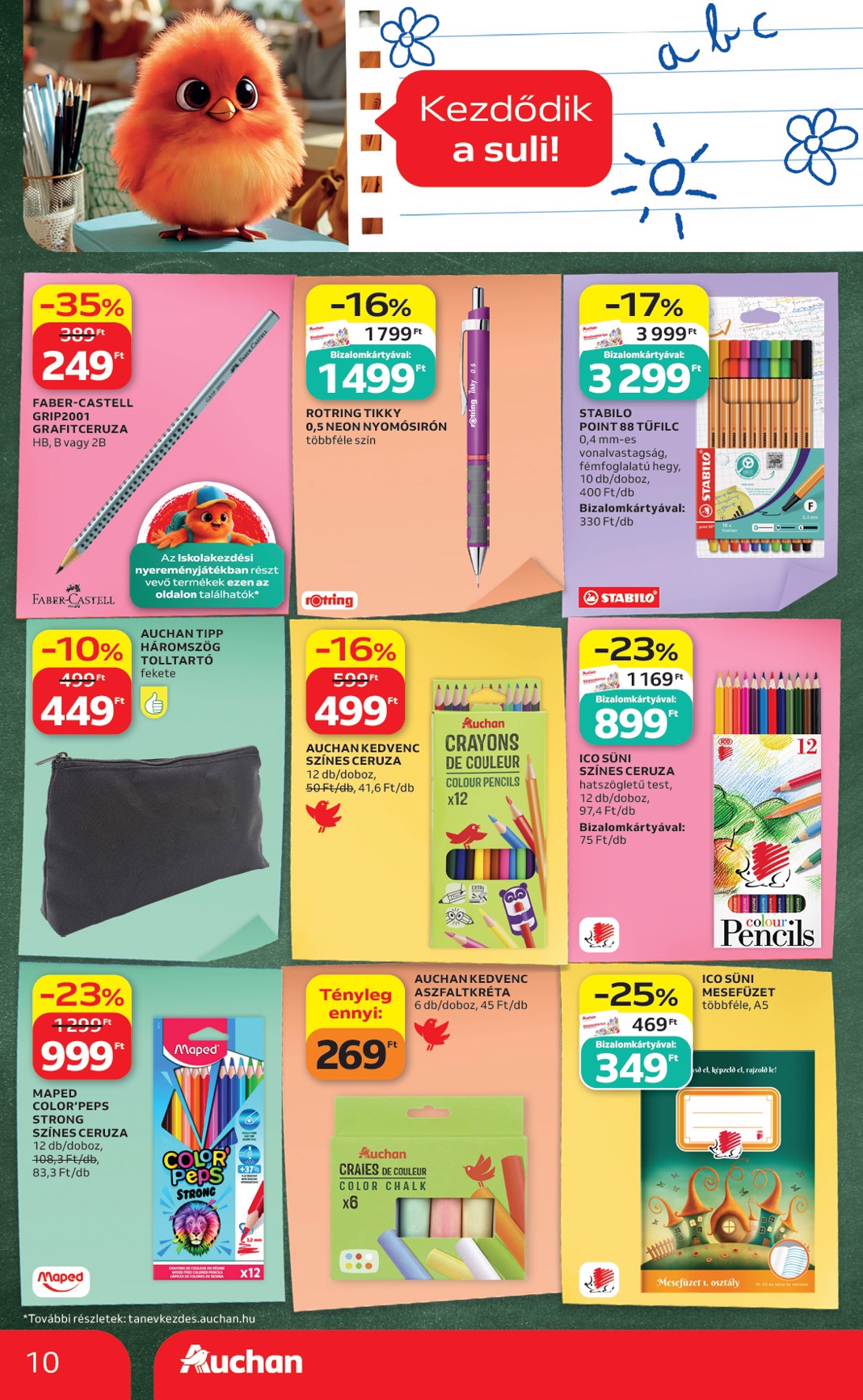 auchan - A jövőbeli Auchan szupermarket akciós újság csütörtöktől 2026.07.30.-tól szerdától 2026.08.05.-ig érvényes. - page: 10
