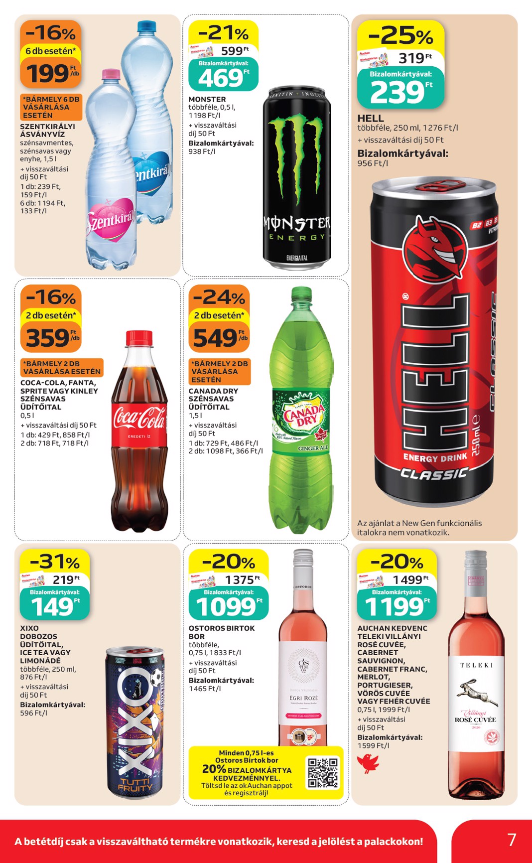 auchan - A jövőbeli Auchan szupermarket akciós újság csütörtöktől 2026.07.30.-tól szerdától 2026.08.05.-ig érvényes. - page: 7