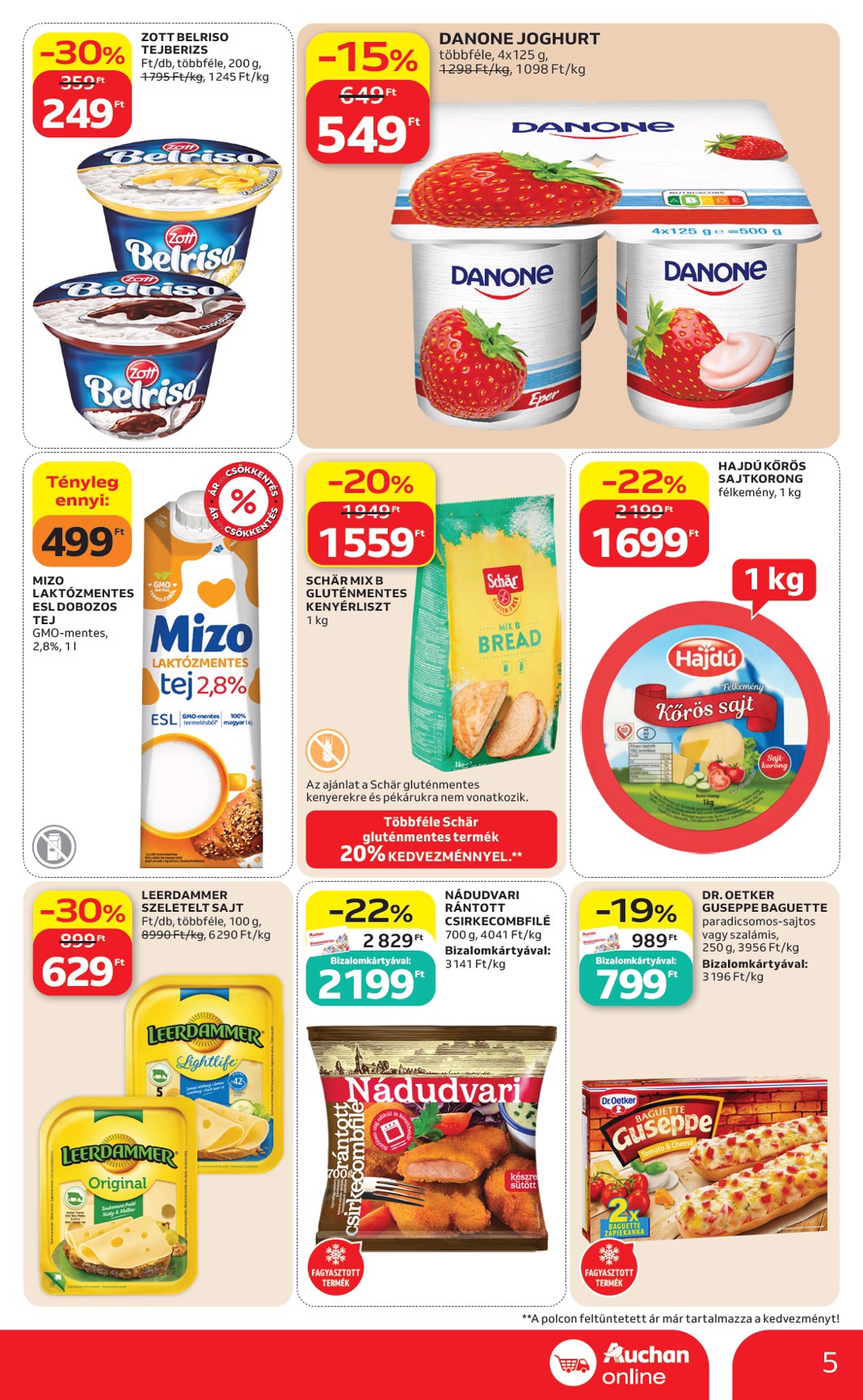 auchan - A jövőbeli Auchan szupermarket akciós újság csütörtöktől 2026.07.30.-tól szerdától 2026.08.05.-ig érvényes. - page: 5