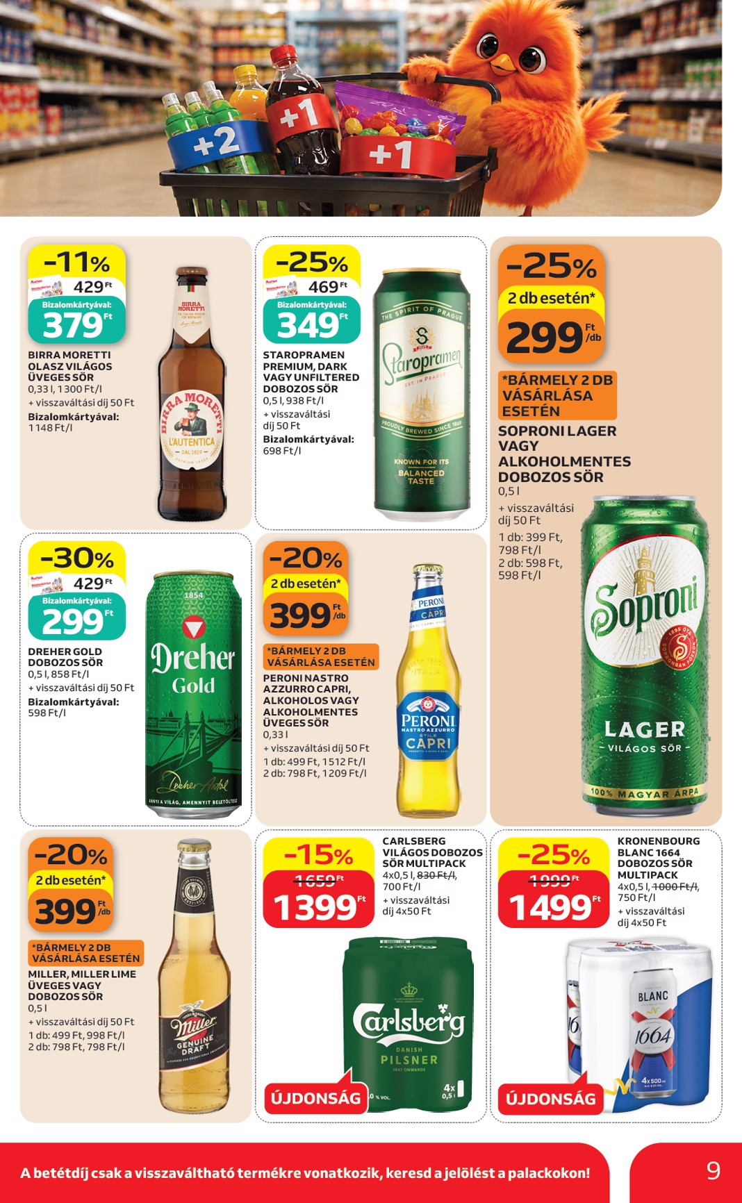 auchan - A jövőbeli Auchan Szupermarket akciós újság csütörtöktől 2026.08.06.-tól szerdától 2026.08.12.-ig érvényes. - page: 9