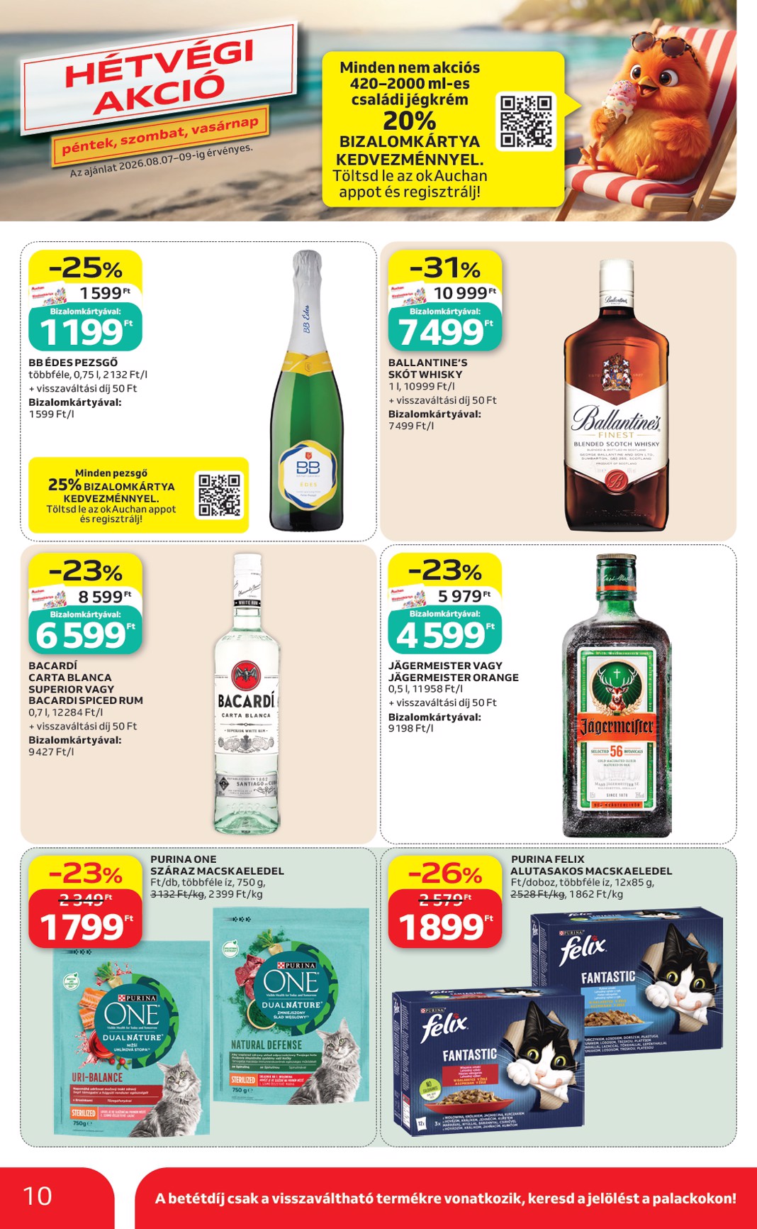 auchan - A jövőbeli Auchan Szupermarket akciós újság csütörtöktől 2026.08.06.-tól szerdától 2026.08.12.-ig érvényes. - page: 10
