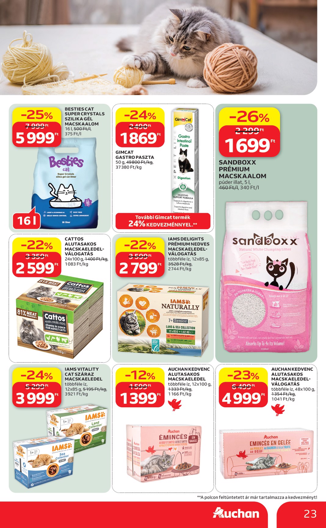 auchan - A jövőbeli Auchan Hipermarket akciós újság csütörtöktől 2026.08.06.-tól szerdától 2026.08.12.-ig érvényes. - page: 23