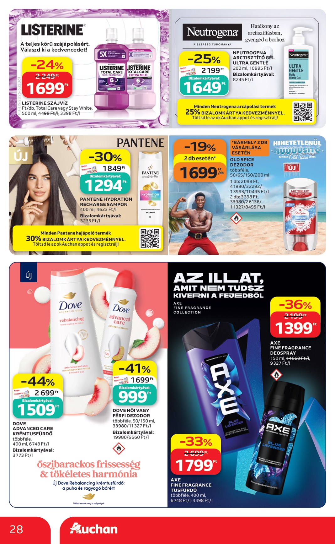 auchan - A jövőbeli Auchan Hipermarket akciós újság csütörtöktől 2026.08.06.-tól szerdától 2026.08.12.-ig érvényes. - page: 28