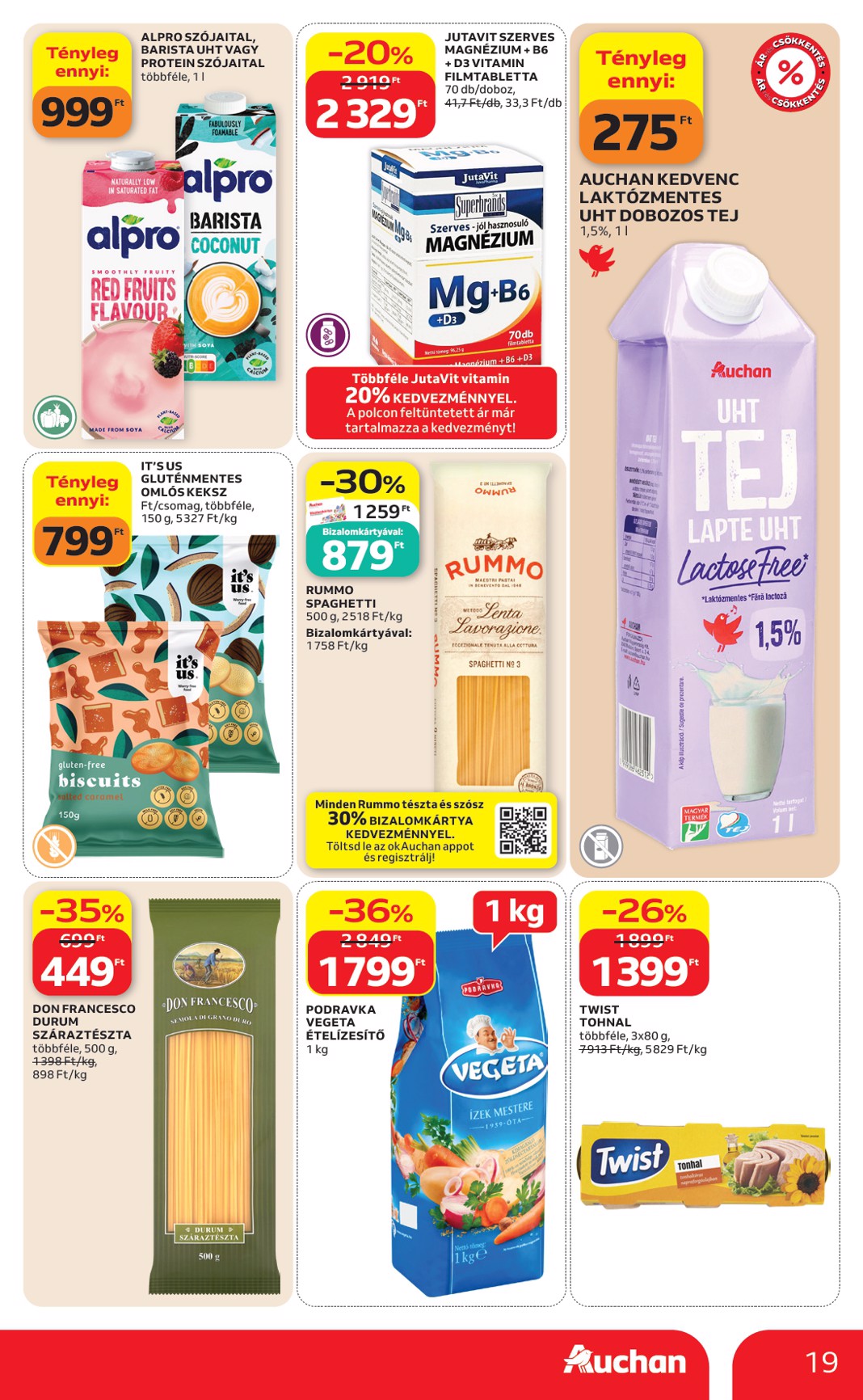 auchan - A jövőbeli Auchan Hipermarket akciós újság csütörtöktől 2026.08.06.-tól szerdától 2026.08.12.-ig érvényes. - page: 19