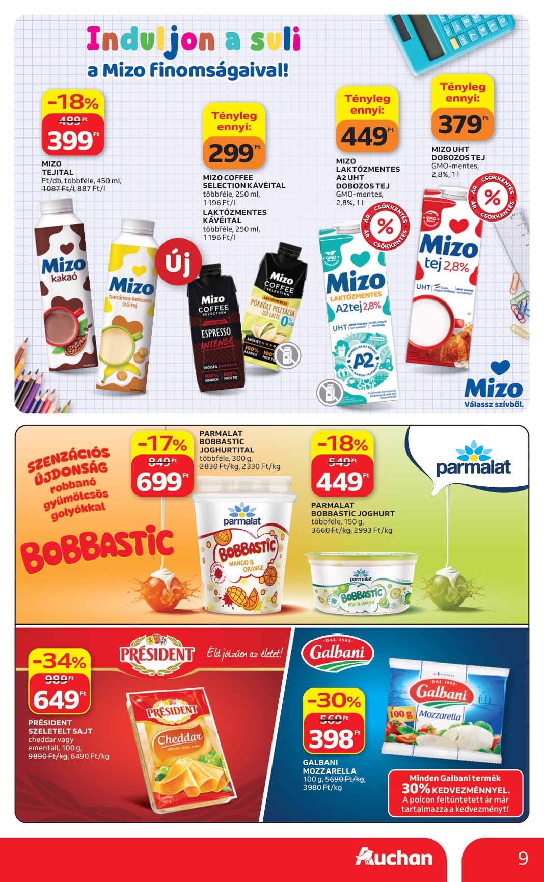 auchan - A jövőbeli Auchan Hipermarket akciós újság csütörtöktől 2026.08.06.-tól szerdától 2026.08.12.-ig érvényes. - page: 9