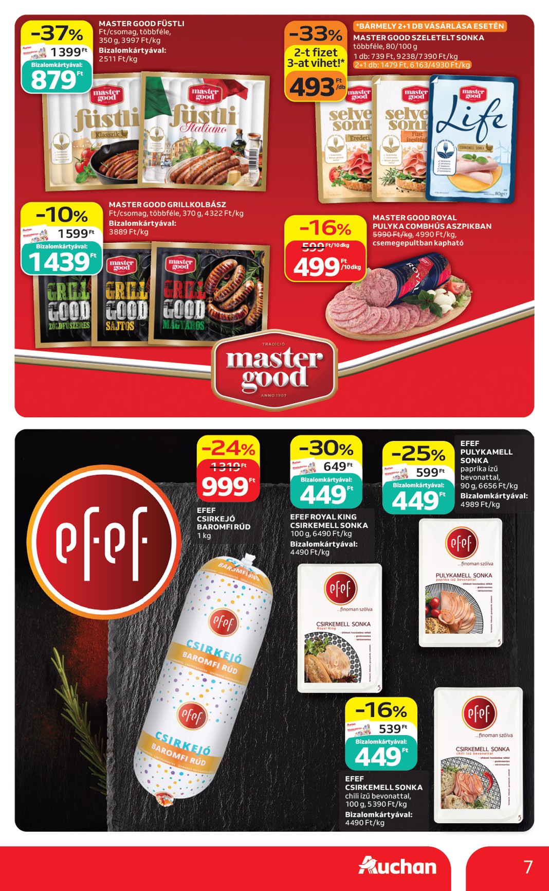 auchan - A jövőbeli Auchan Hipermarket akciós újság csütörtöktől 2026.08.06.-tól szerdától 2026.08.12.-ig érvényes. - page: 7