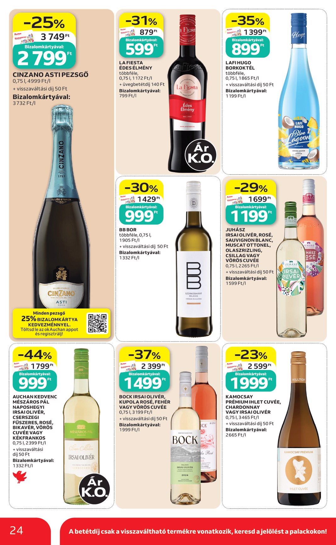 auchan - A jövőbeli Auchan Hipermarket akciós újság csütörtöktől 2026.08.06.-tól szerdától 2026.08.12.-ig érvényes. - page: 24