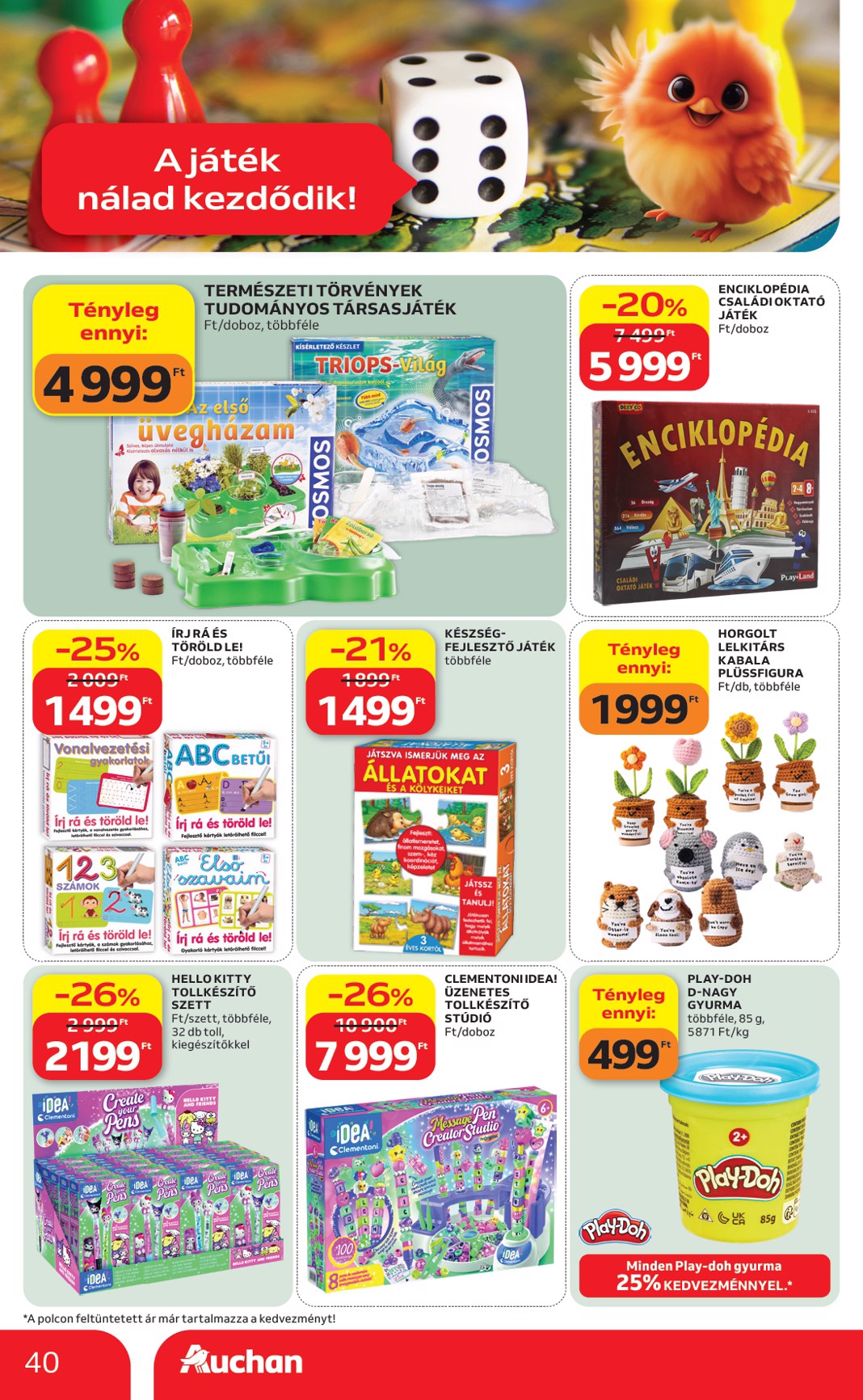 auchan - A jövőbeli Auchan Hipermarket akciós újság csütörtöktől 2026.08.06.-tól szerdától 2026.08.12.-ig érvényes. - page: 40