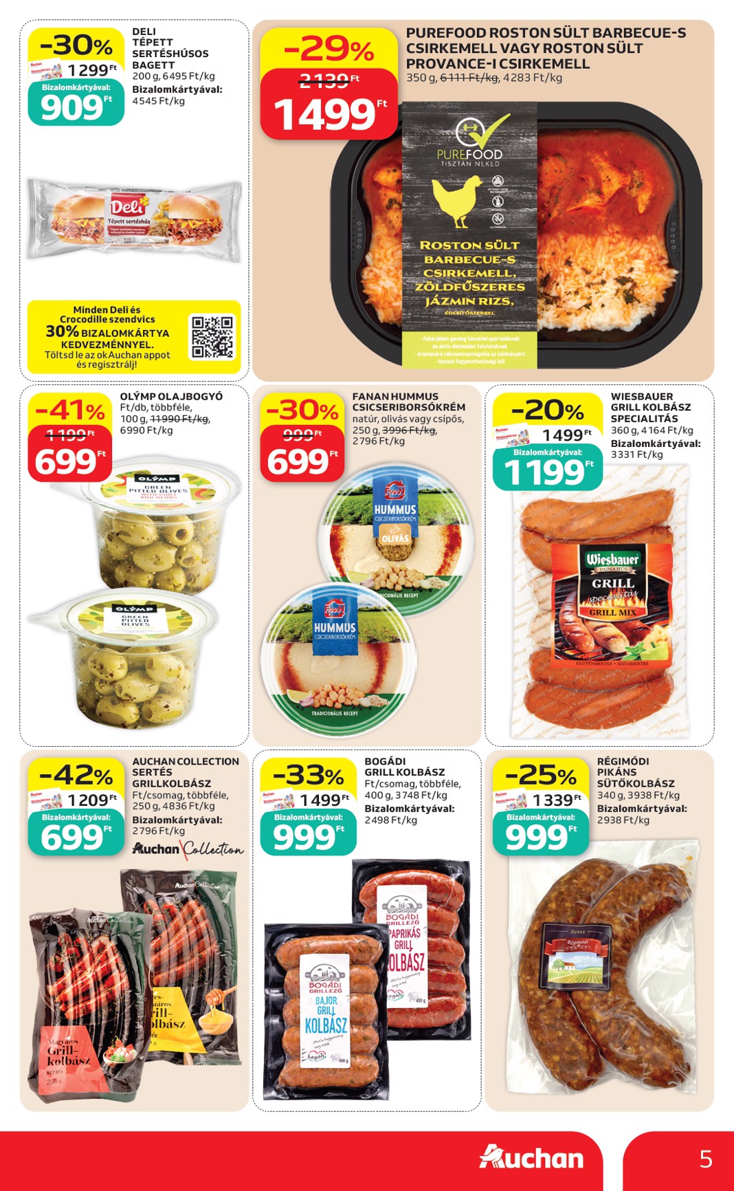 auchan - A jövőbeli Auchan Hipermarket akciós újság csütörtöktől 2026.08.06.-tól szerdától 2026.08.12.-ig érvényes. - page: 5