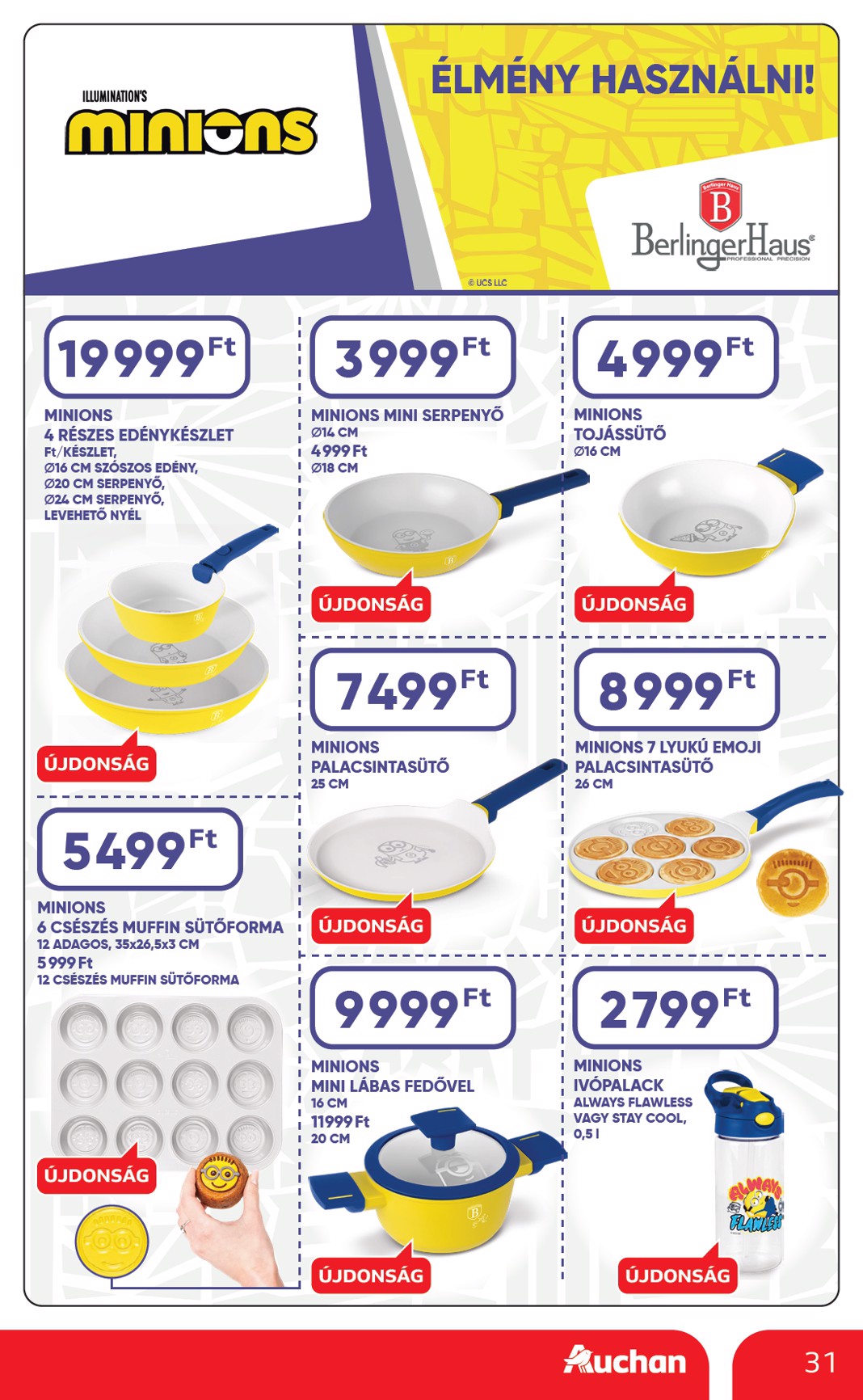 auchan - A jövőbeli Auchan Hipermarket akciós újság csütörtöktől 2026.08.06.-tól szerdától 2026.08.12.-ig érvényes. - page: 31