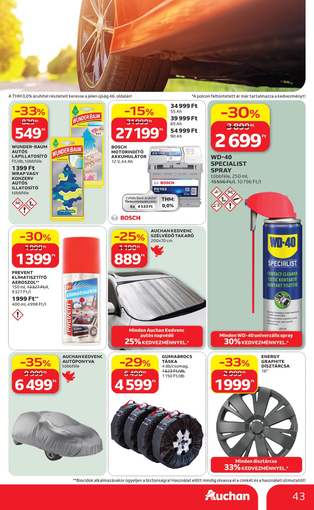 auchan - A jövőbeli Auchan Hipermarket akciós újság csütörtöktől 2026.08.06.-tól szerdától 2026.08.12.-ig érvényes. - page: 43