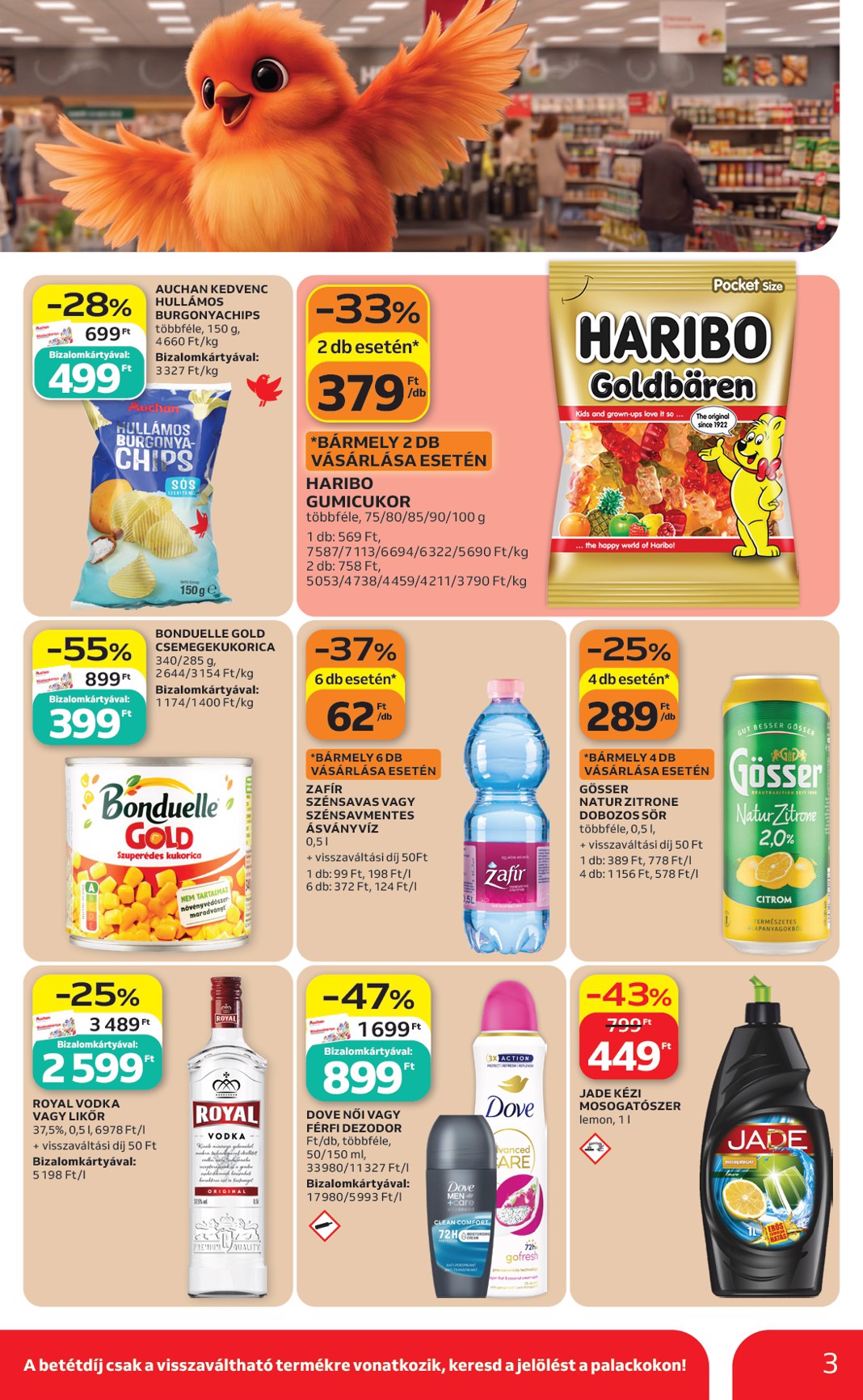 auchan - A jövőbeli Auchan Szekszárd akciós újság csütörtöktől 2026.08.06.-tól szerdától 2026.08.12.-ig érvényes. - page: 3