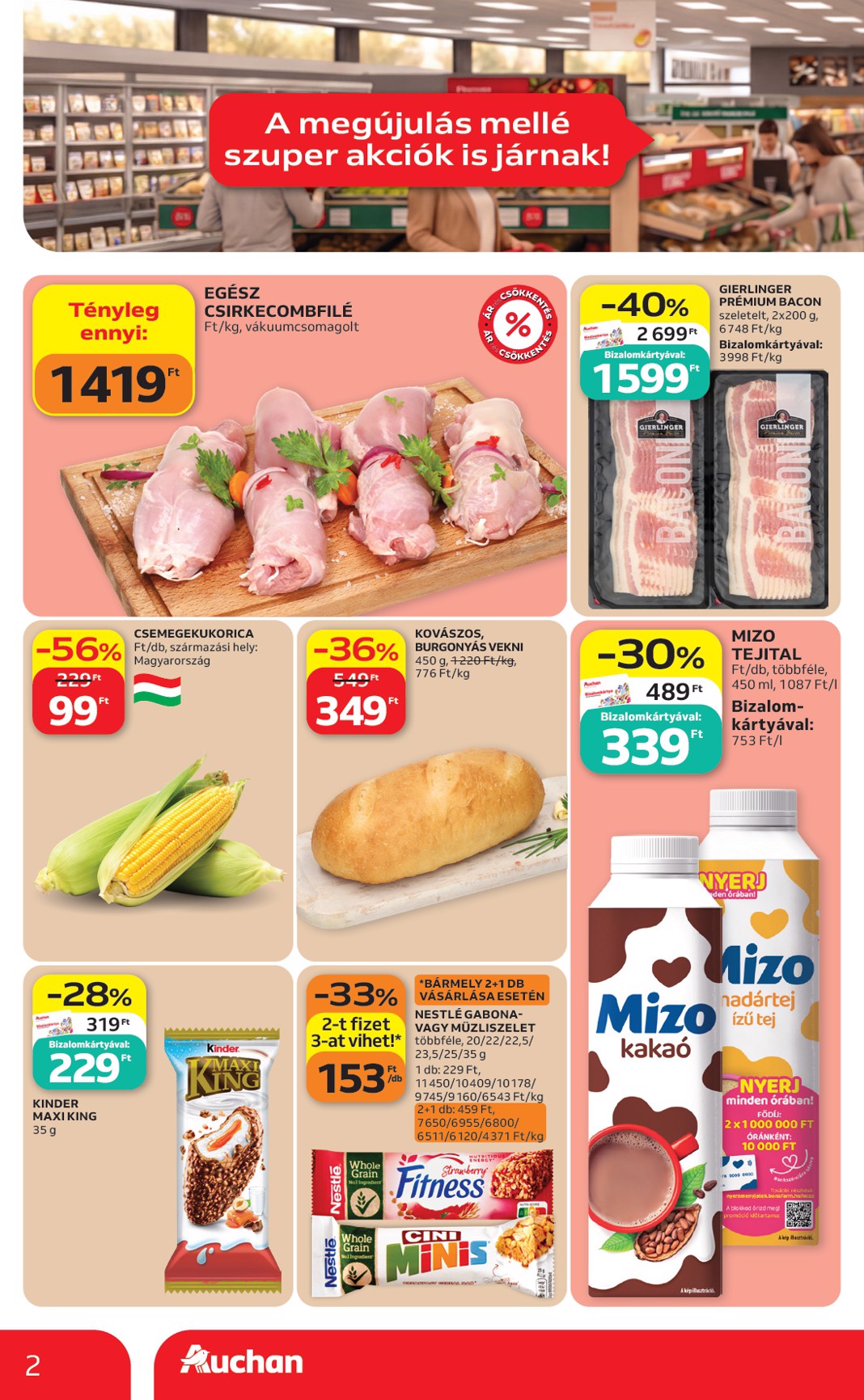 auchan - A jövőbeli Auchan Szekszárd akciós újság csütörtöktől 2026.08.06.-tól szerdától 2026.08.12.-ig érvényes. - page: 2